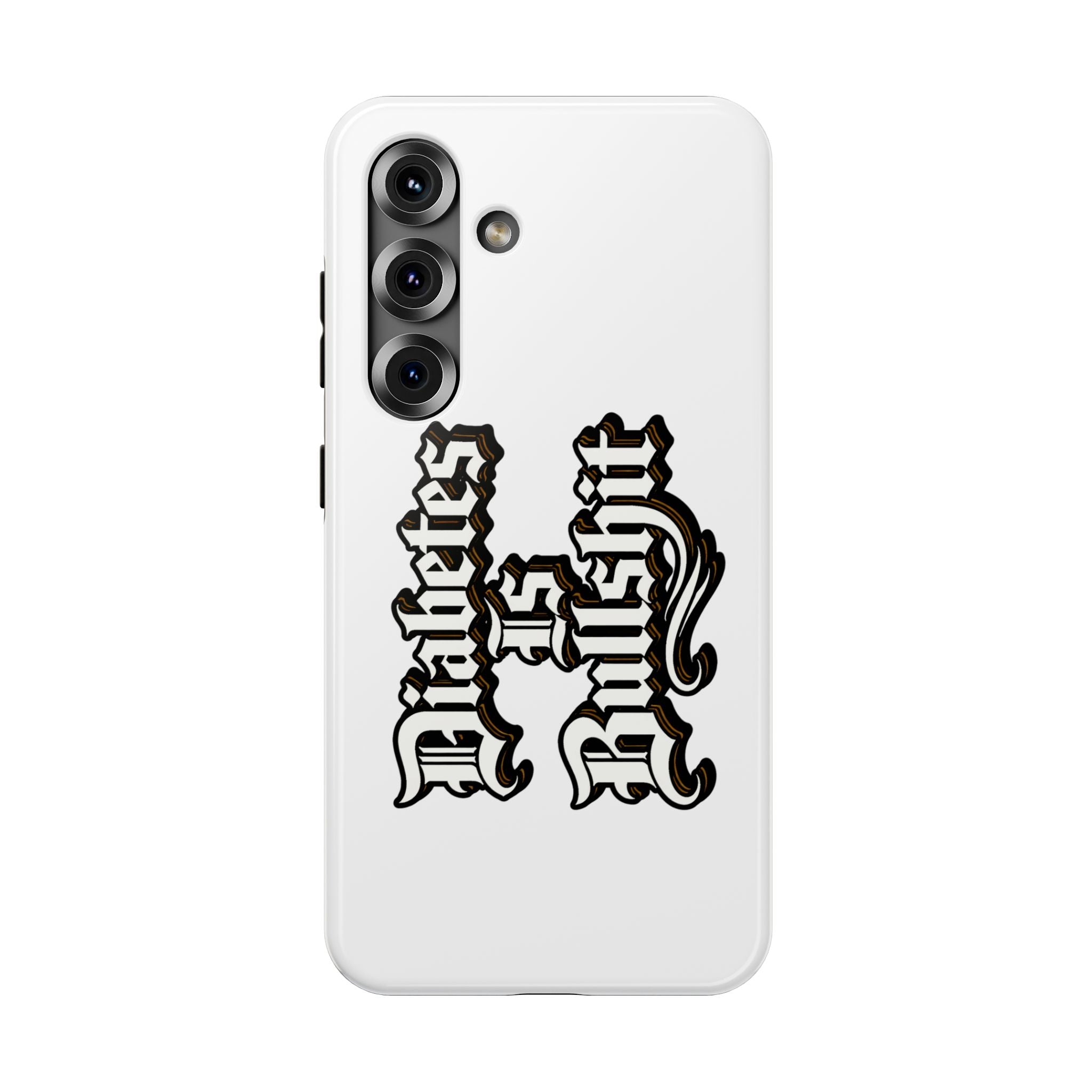 Impact-Resistant Phone Case — Gothic "Protects & Punishes" Design