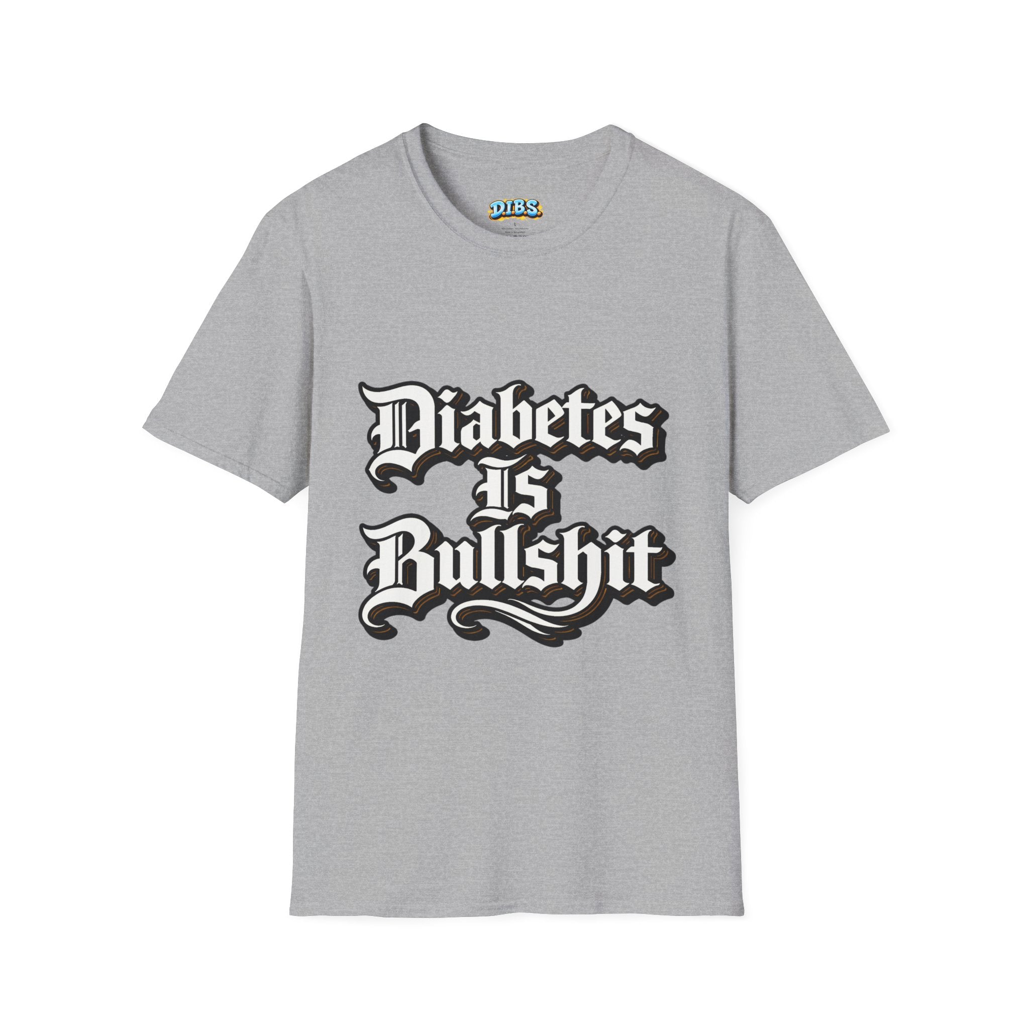 Diabetes Is Bullshit T-Shirt — Bold Type 1 Diabetes Awareness Tee