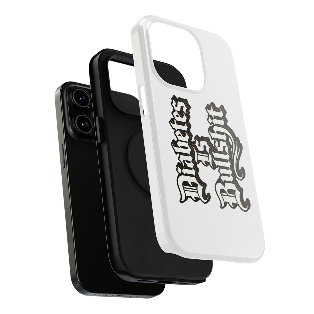 Impact-Resistant Phone Case — Gothic "Protects & Punishes" Design