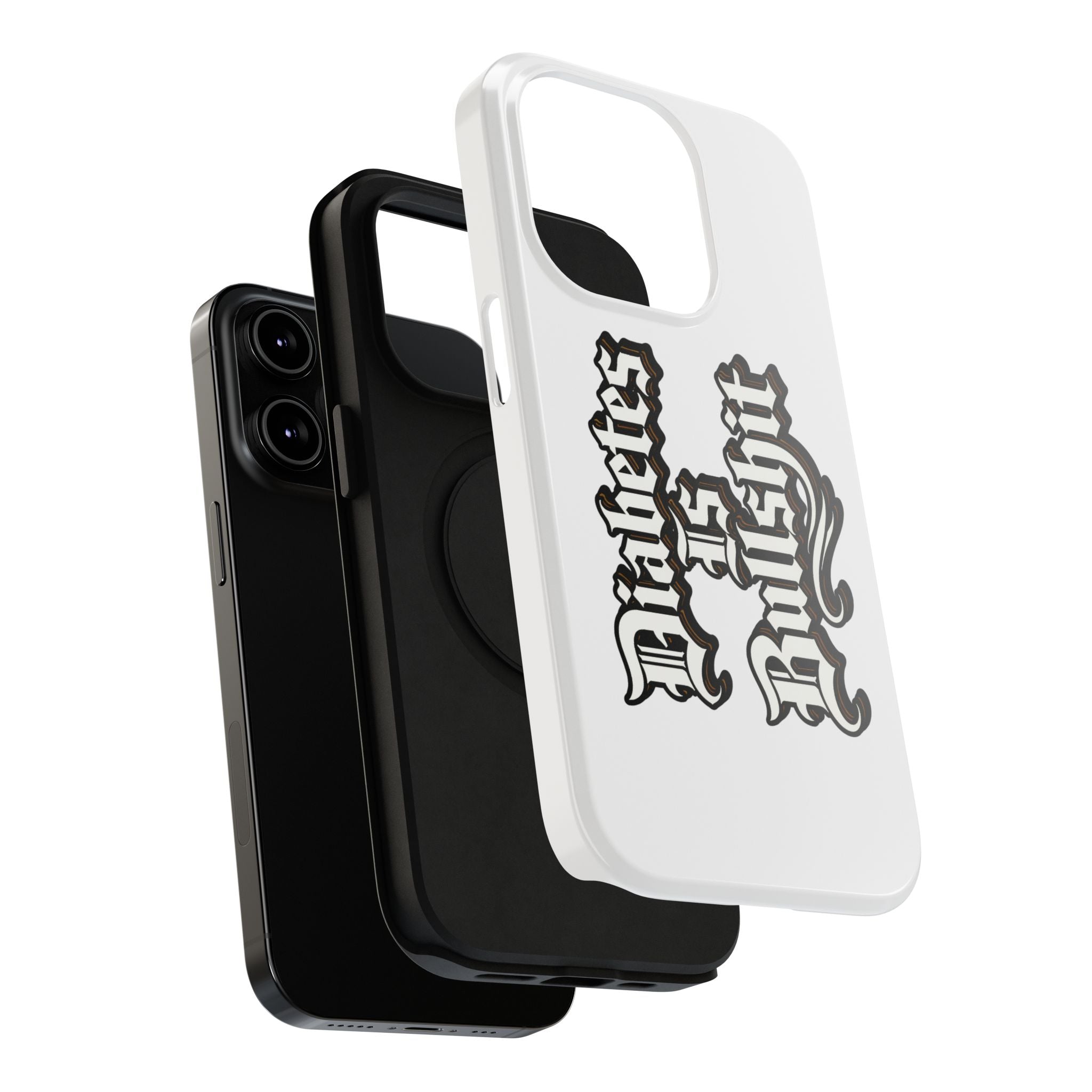 Impact-Resistant Phone Case — Gothic "Protects & Punishes" Design