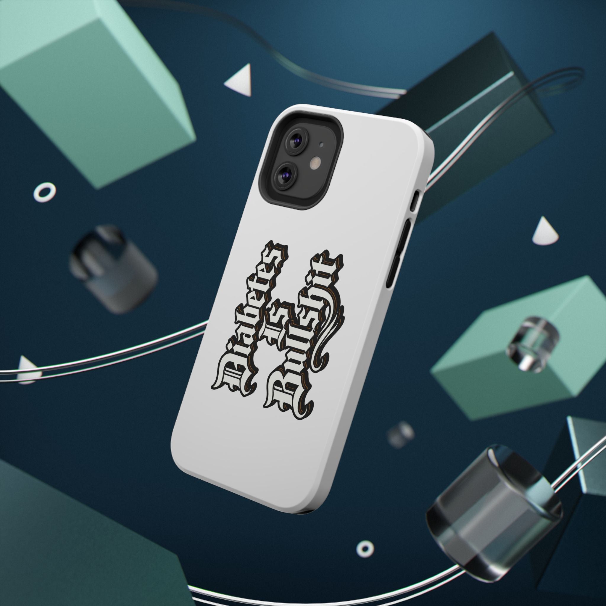 Impact-Resistant Phone Case — Gothic "Protects & Punishes" Design