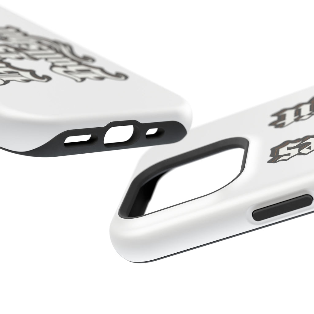 Impact-Resistant Phone Case — Gothic "Protects & Punishes" Design