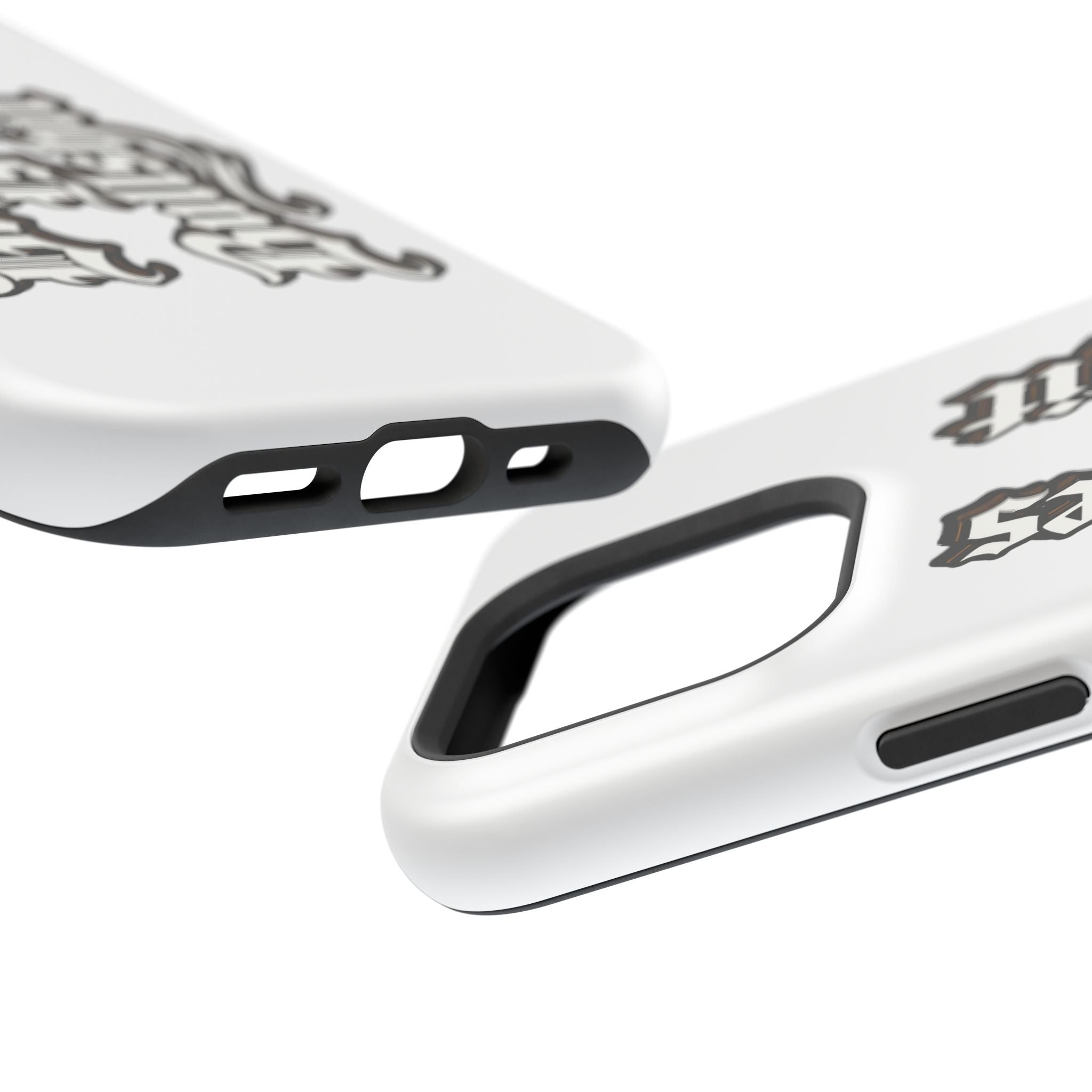 Impact-Resistant Phone Case — Gothic "Protects & Punishes" Design