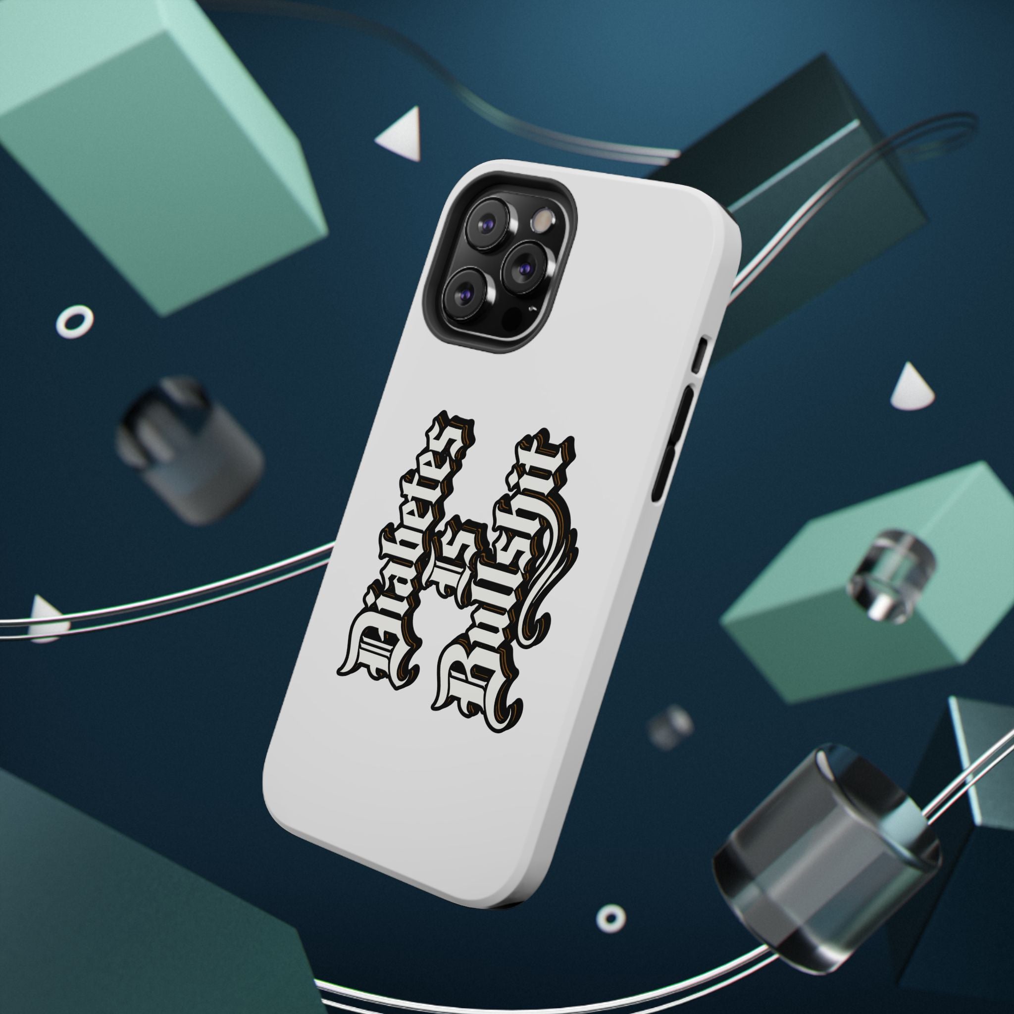 Impact-Resistant Phone Case — Gothic "Protects & Punishes" Design