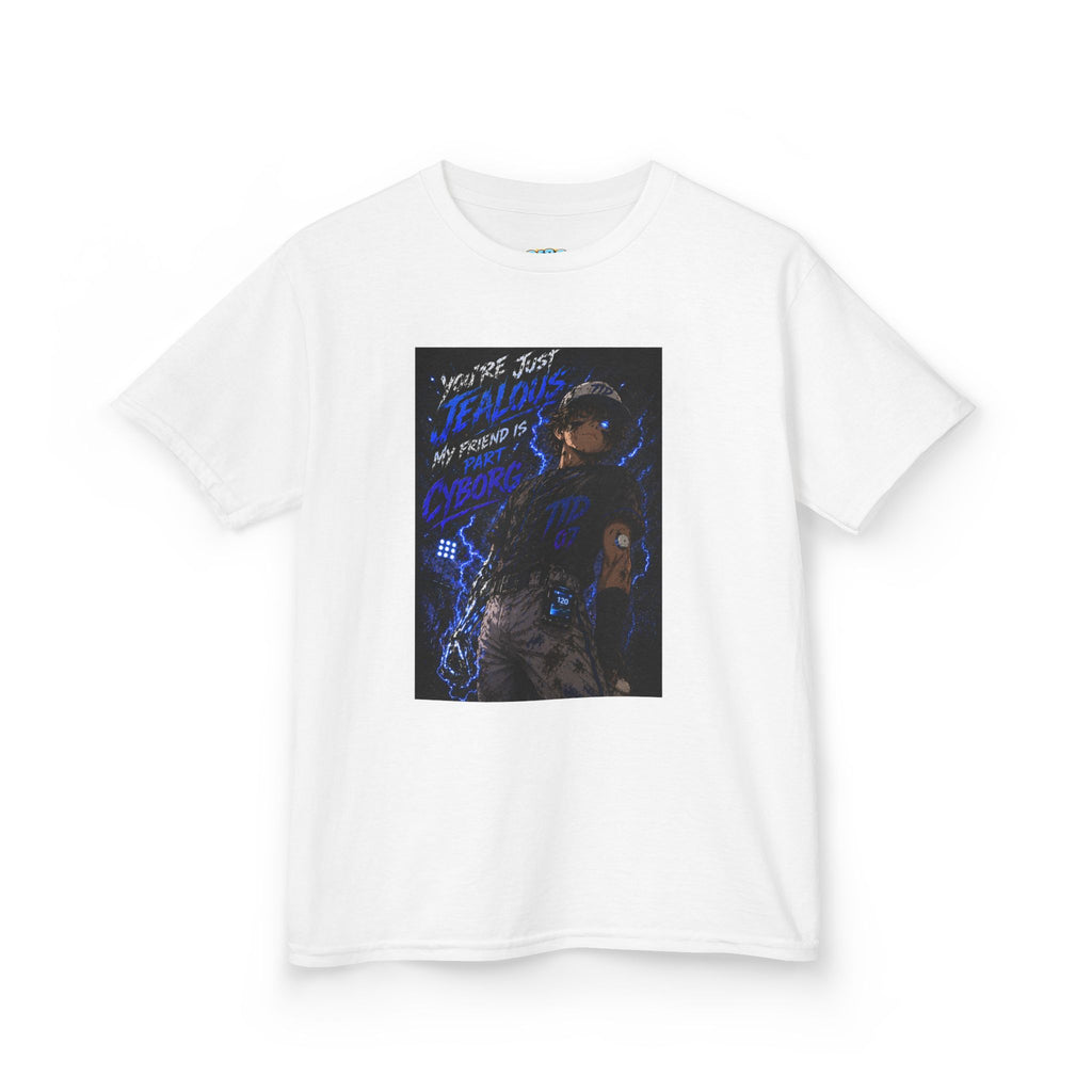 Kids 'My Friend is a Cyborg' T1D Support Baseball Tee