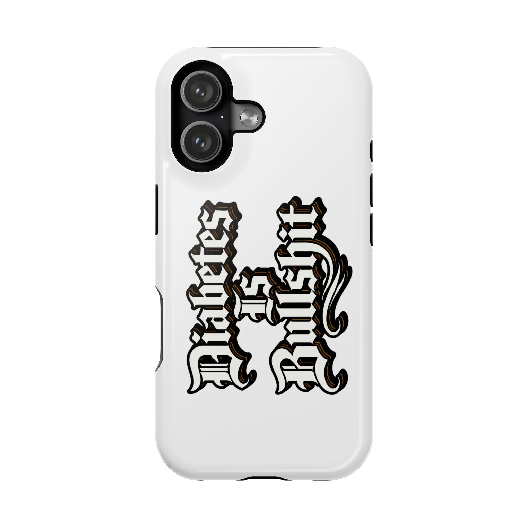 Impact-Resistant Phone Case — Gothic "Protects & Punishes" Design