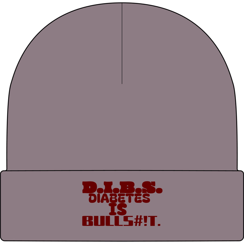 Diabetes Is Bullshit Cuff Beanie — Skater Style Knit Cap