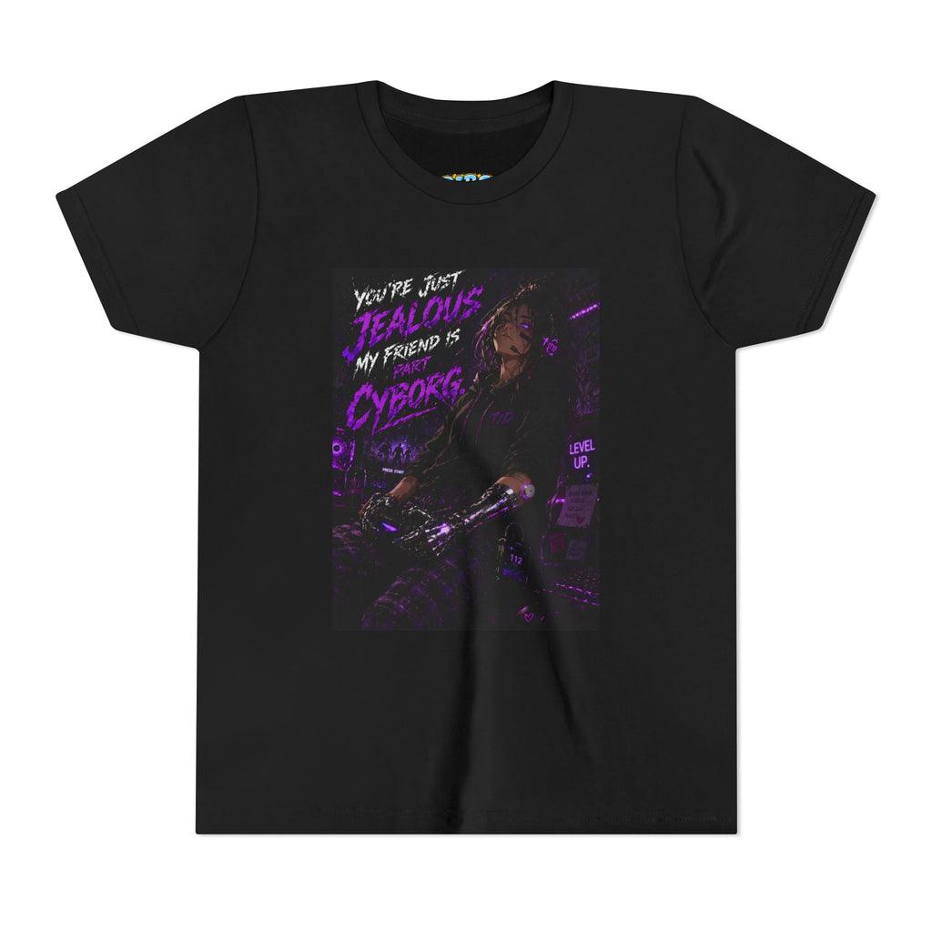 Girls "You're Jealous My Friend Is Part Cyborg" T1D Support Tee