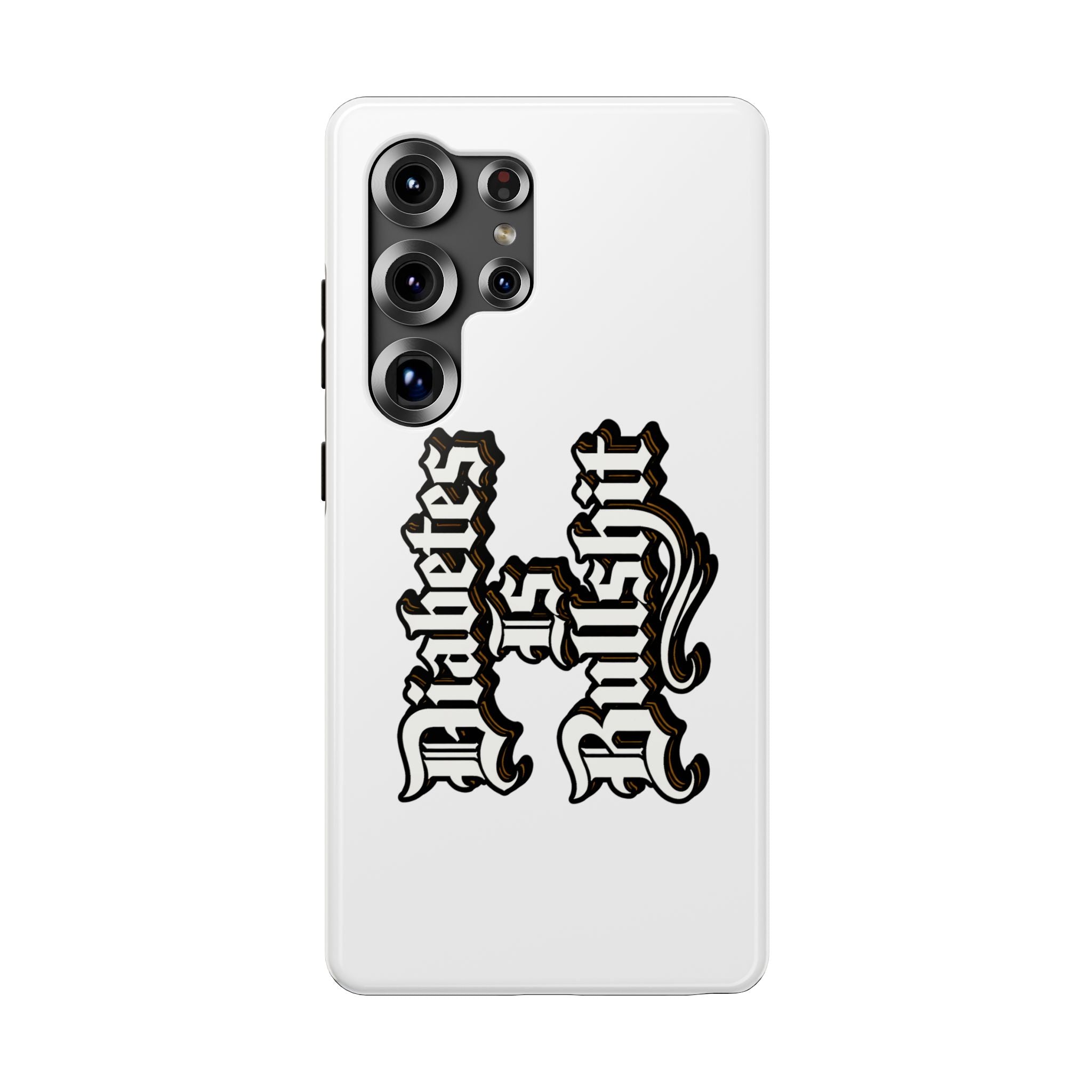 Impact-Resistant Phone Case — Gothic "Protects & Punishes" Design