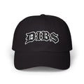 DIBS Gothic Print Dad Cap — Edgy Classic Baseball Hat