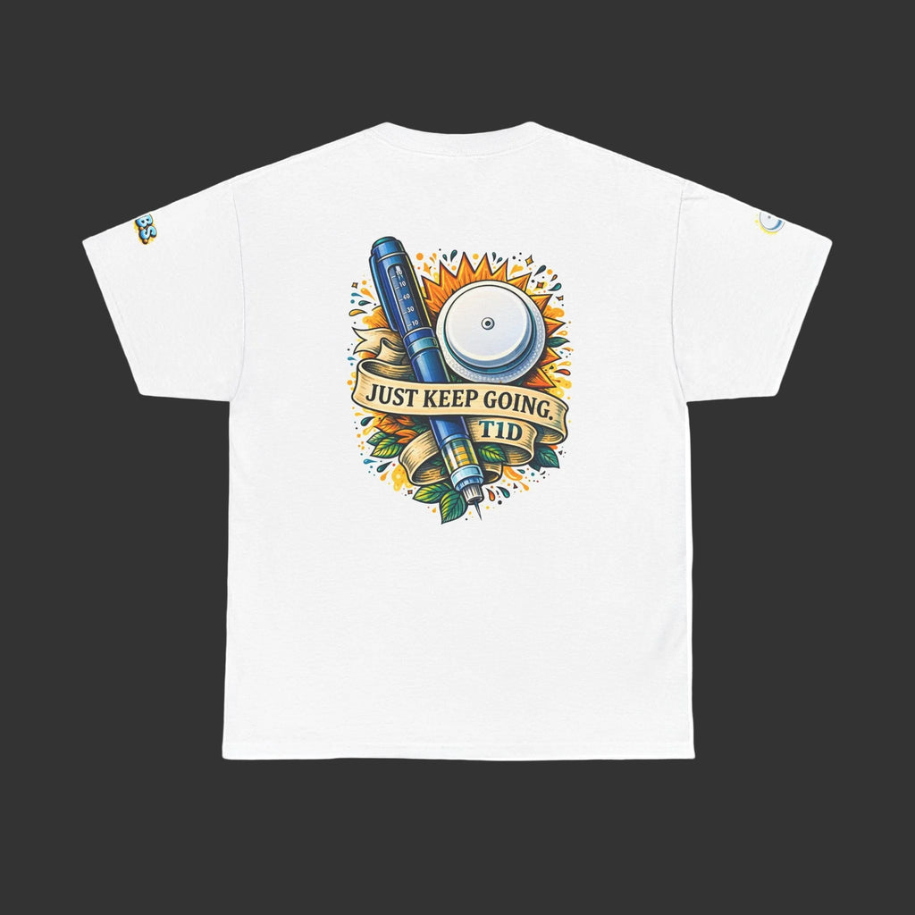 Just Keep Going T1D Tee — Type 1 Diabetes Awareness Shirt