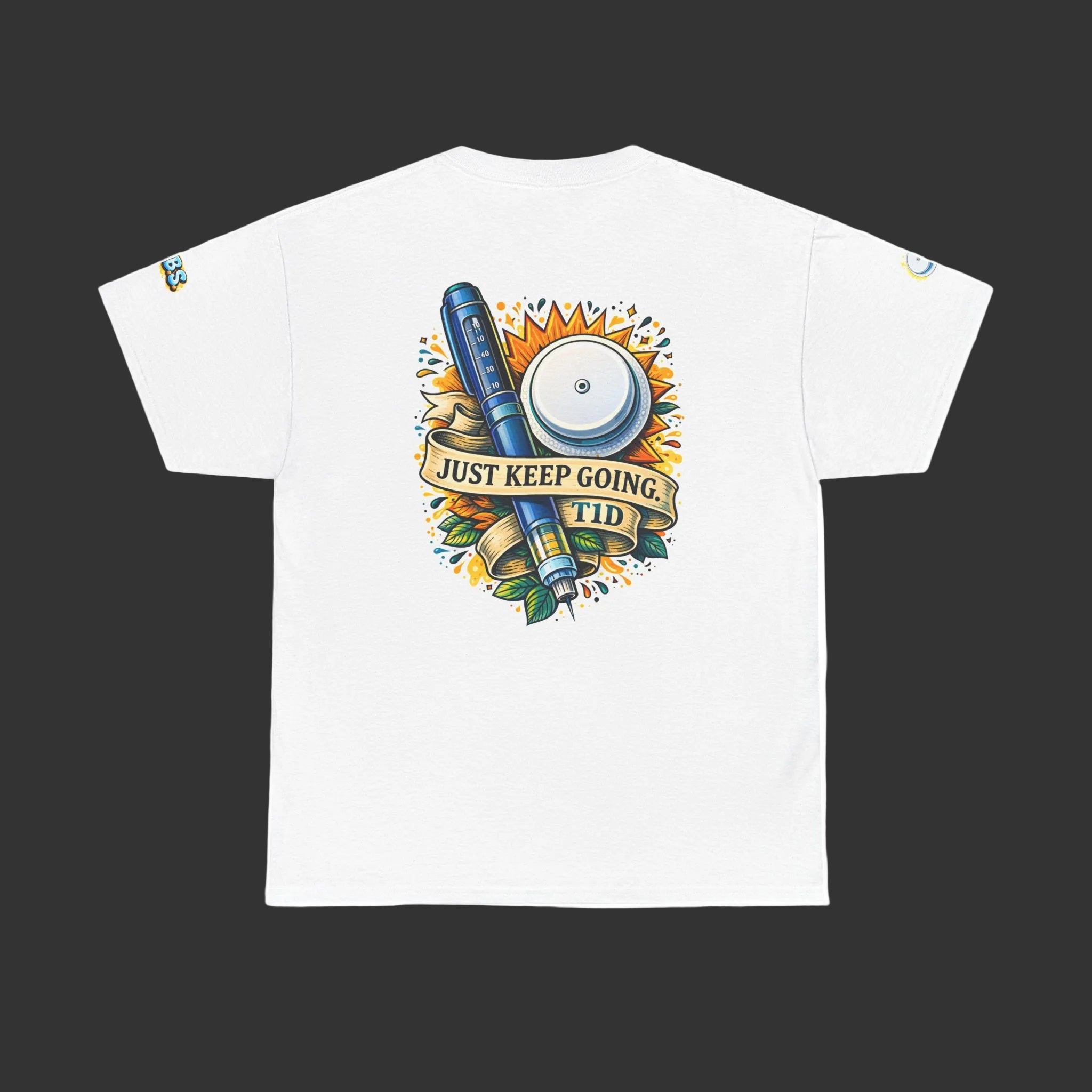 Just Keep Going T1D Tee — Type 1 Diabetes Awareness Shirt