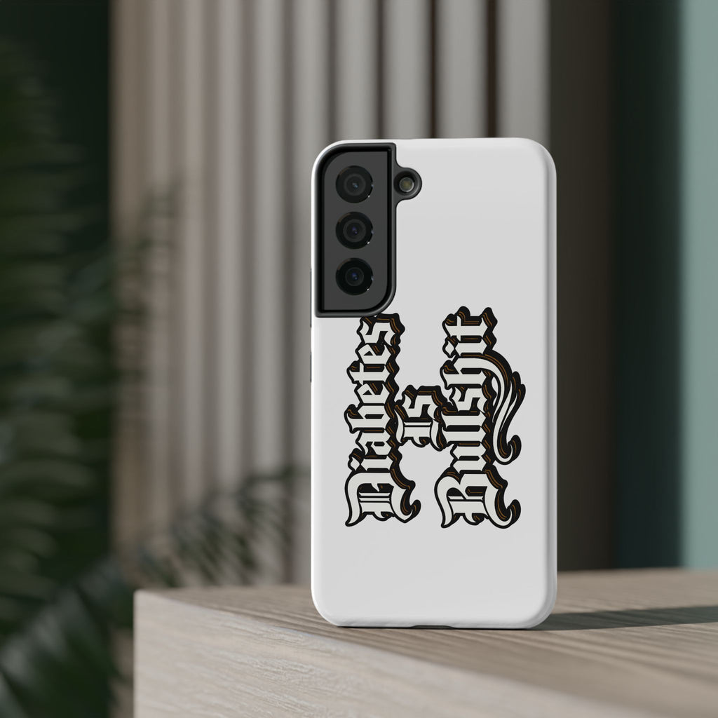 Impact-Resistant Phone Case — Gothic "Protects & Punishes" Design