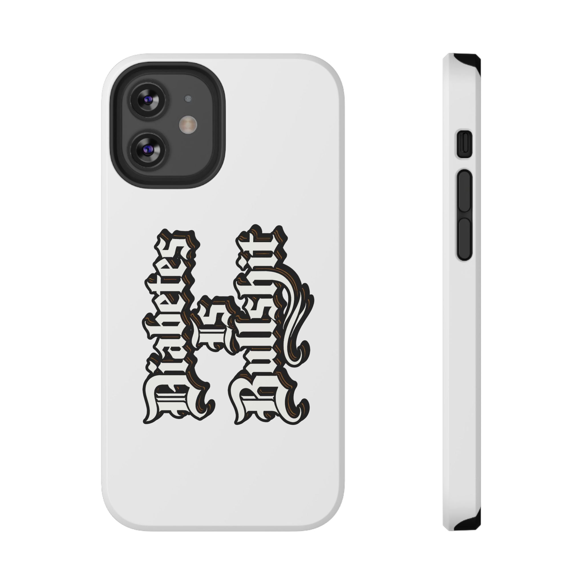 Impact-Resistant Phone Case — Gothic "Protects & Punishes" Design