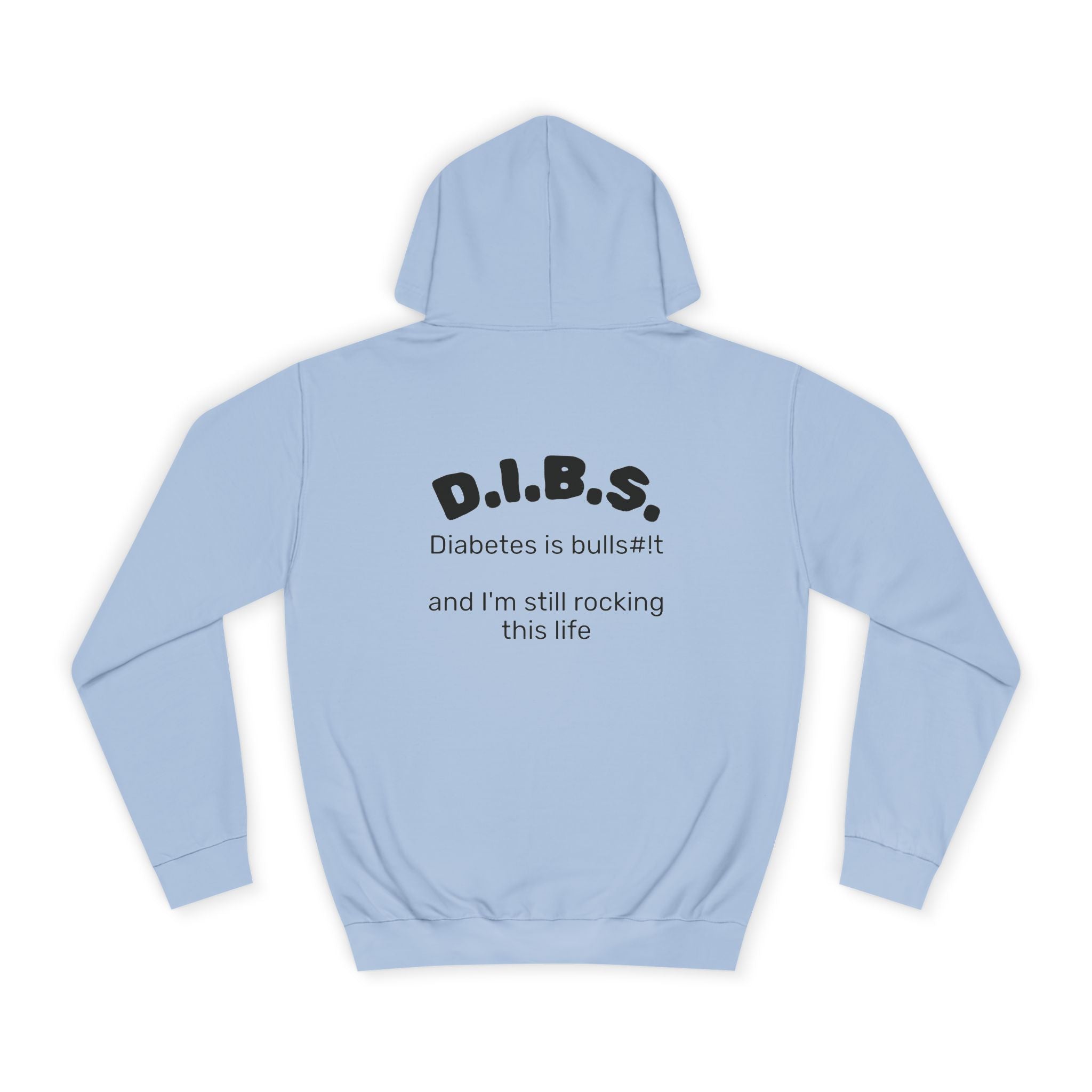 Don't judge my pancreas Hoodie — Funny Pancreas Cartoon Front, Bold Back Statement