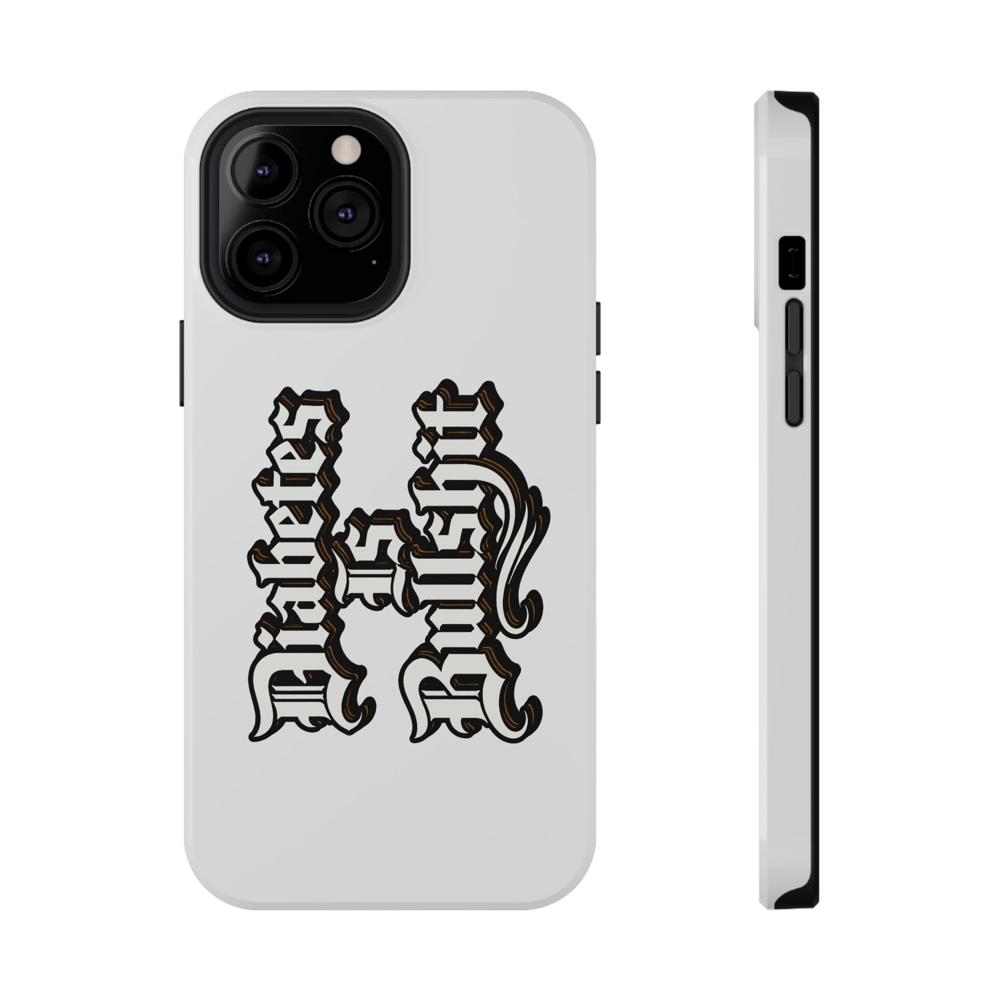 Impact-Resistant Phone Case — Gothic "Protects & Punishes" Design