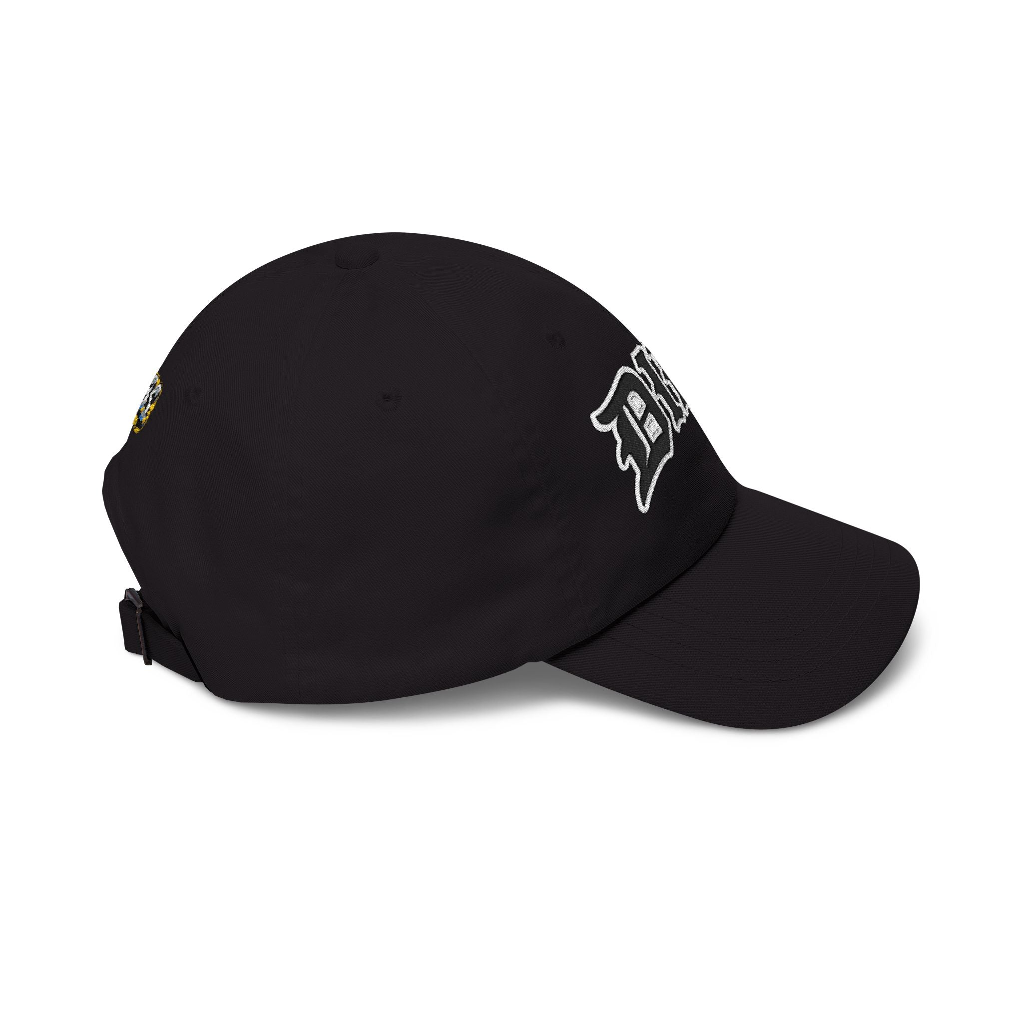 DIBS Gothic Print Dad Cap — Edgy Classic Baseball Hat