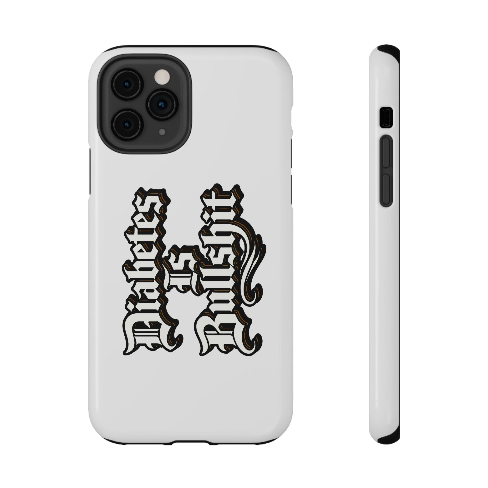 Impact-Resistant Phone Case — Gothic "Protects & Punishes" Design