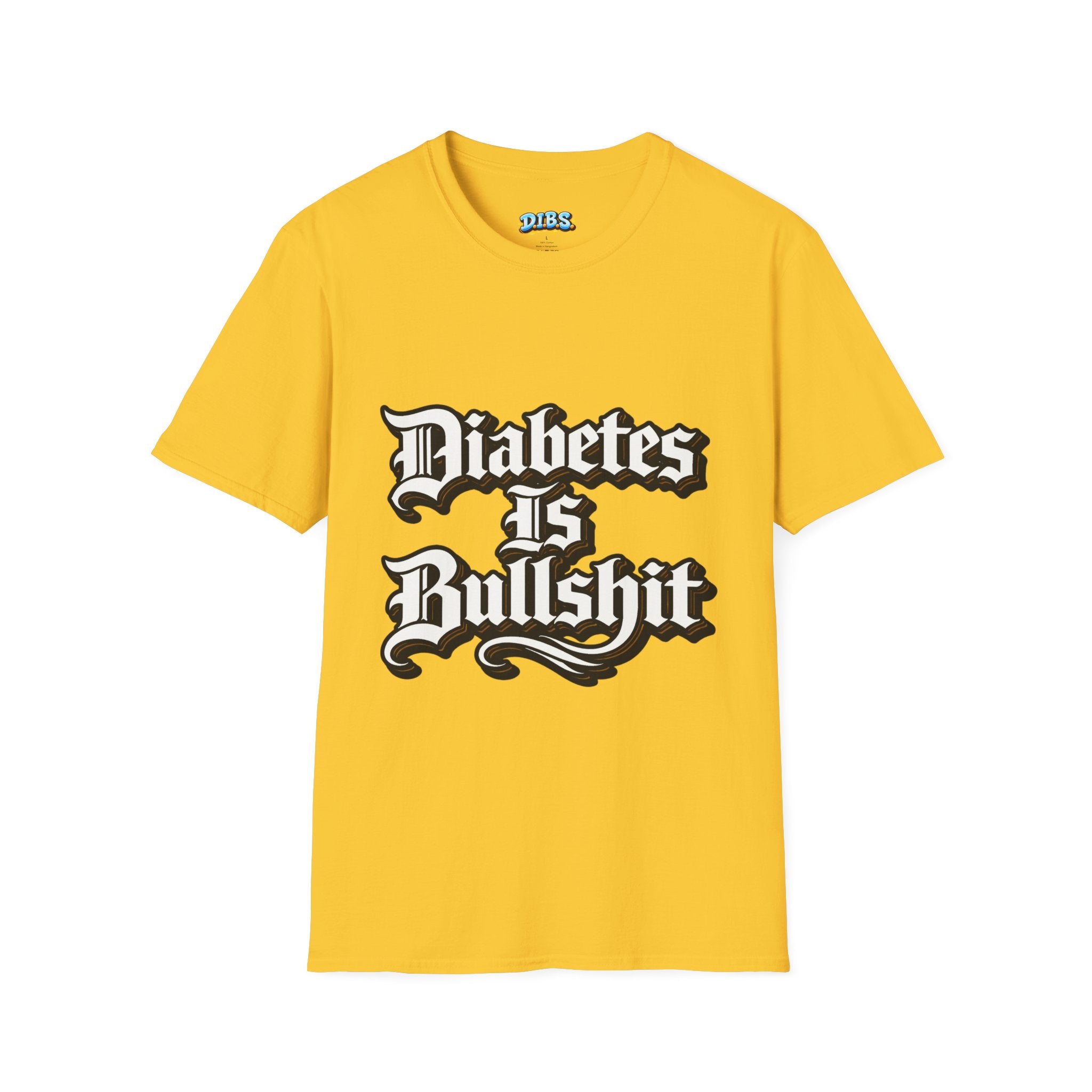 Diabetes Is Bullshit T-Shirt — Bold Type 1 Diabetes Awareness Tee
