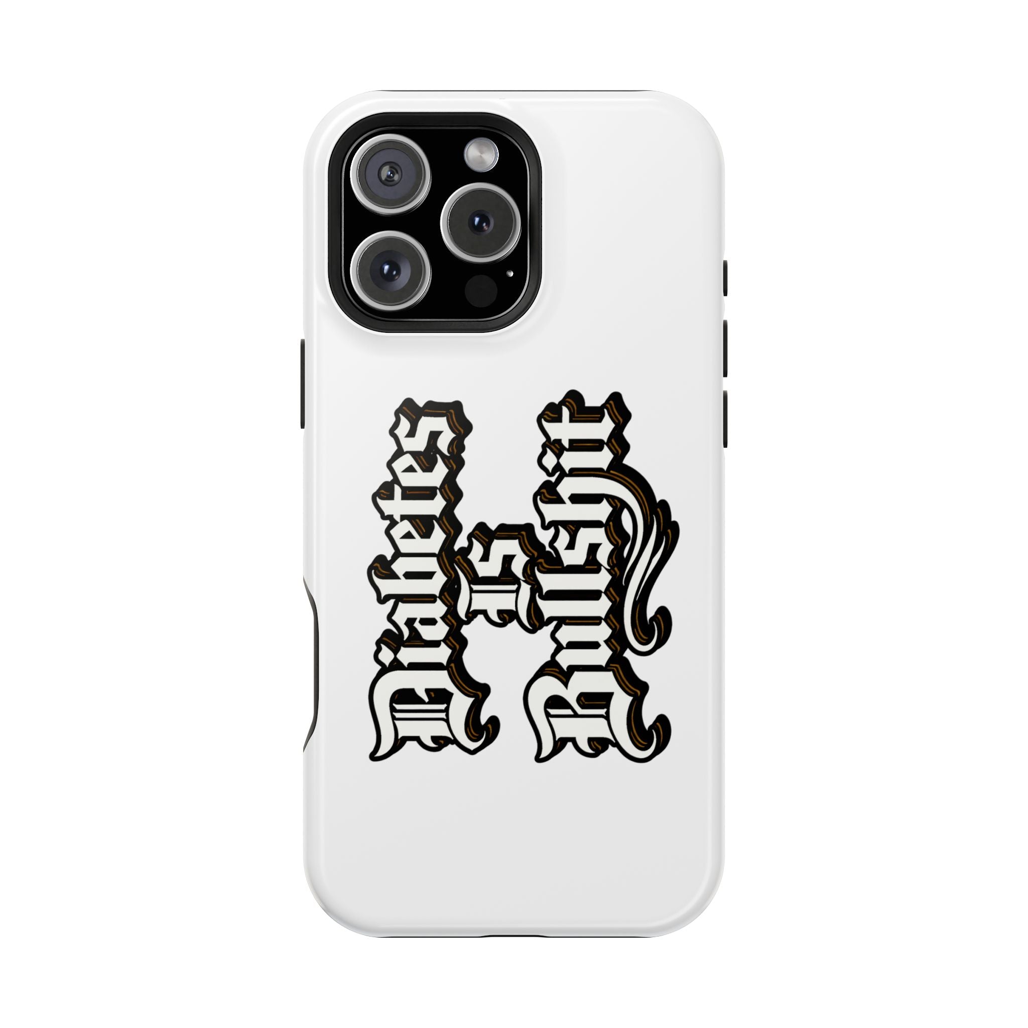 Impact-Resistant Phone Case — Gothic "Protects & Punishes" Design