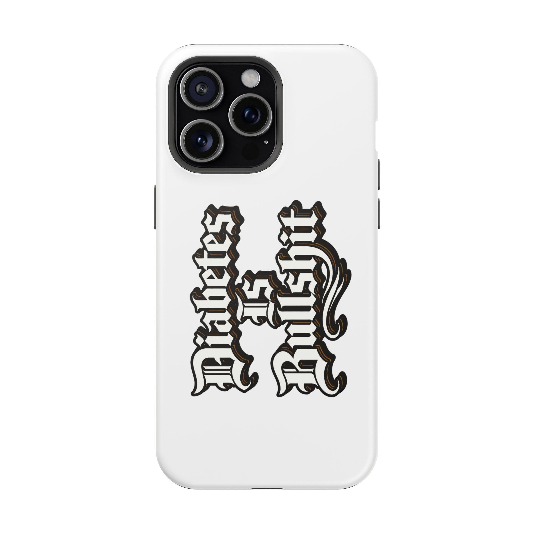 Impact-Resistant Phone Case — Gothic "Protects & Punishes" Design