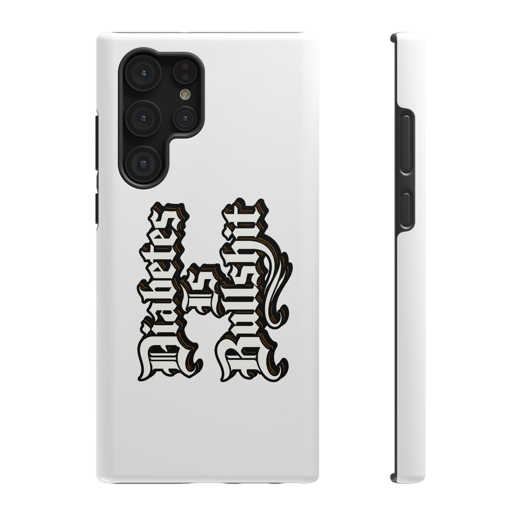 Impact-Resistant Phone Case — Gothic "Protects & Punishes" Design