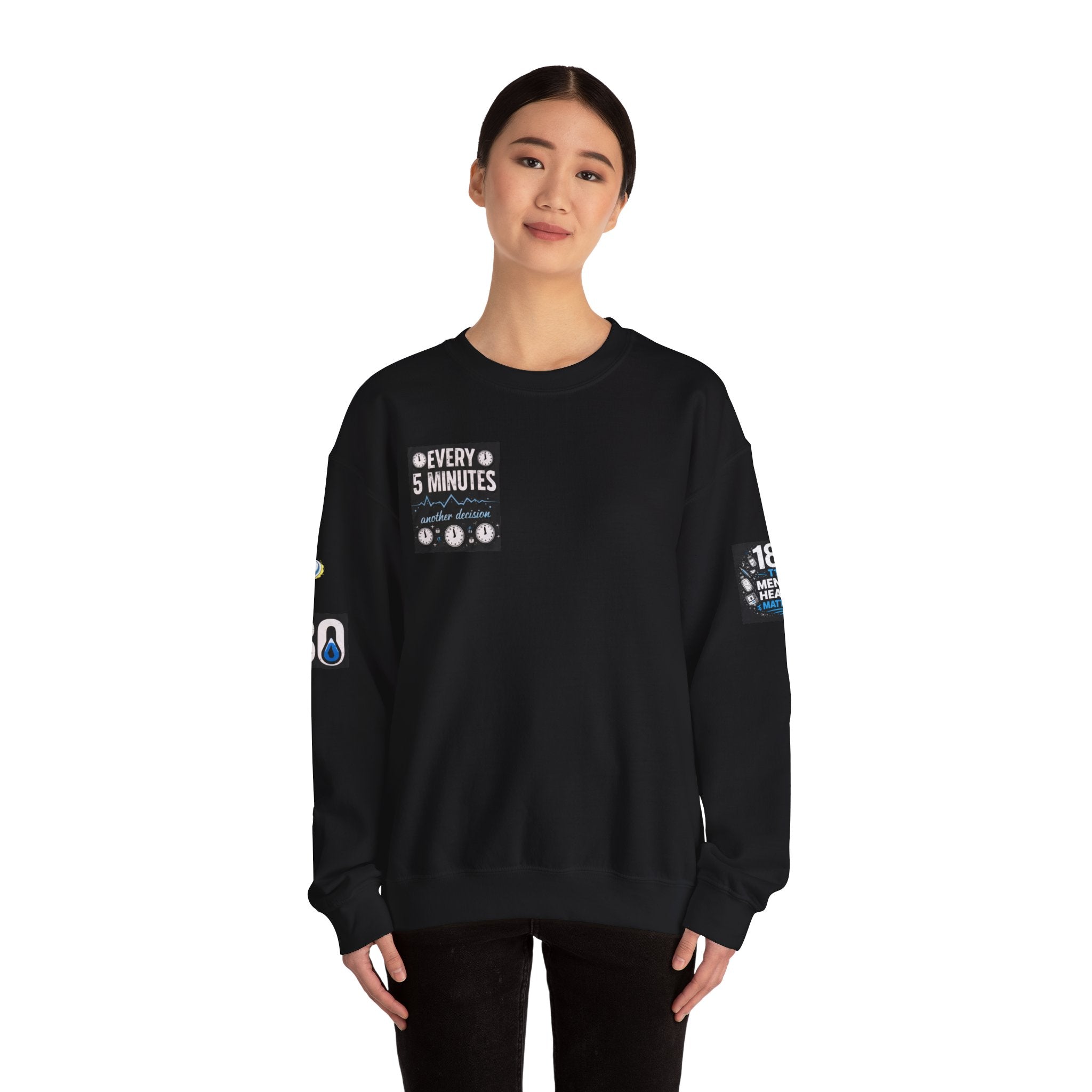 T1D Mental Health Sweatshirt — "180 Decisions a Day"