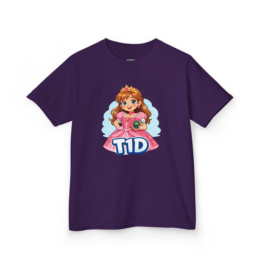 Kids Princess Tee — Cute Dress with Diabetes Monitor & Insulin Pump Purse