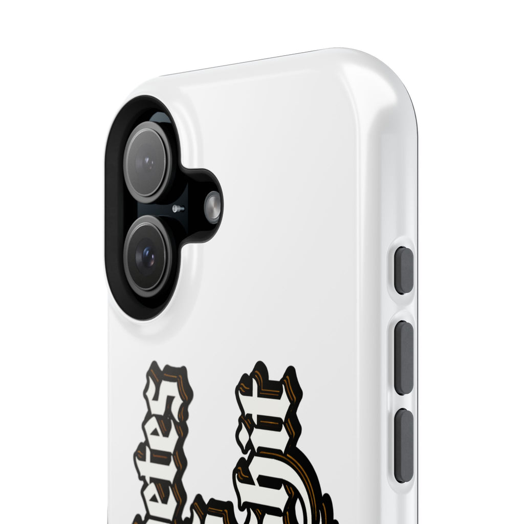 Impact-Resistant Phone Case — Gothic "Protects & Punishes" Design