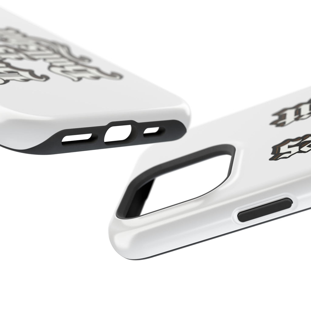 Impact-Resistant Phone Case — Gothic "Protects & Punishes" Design