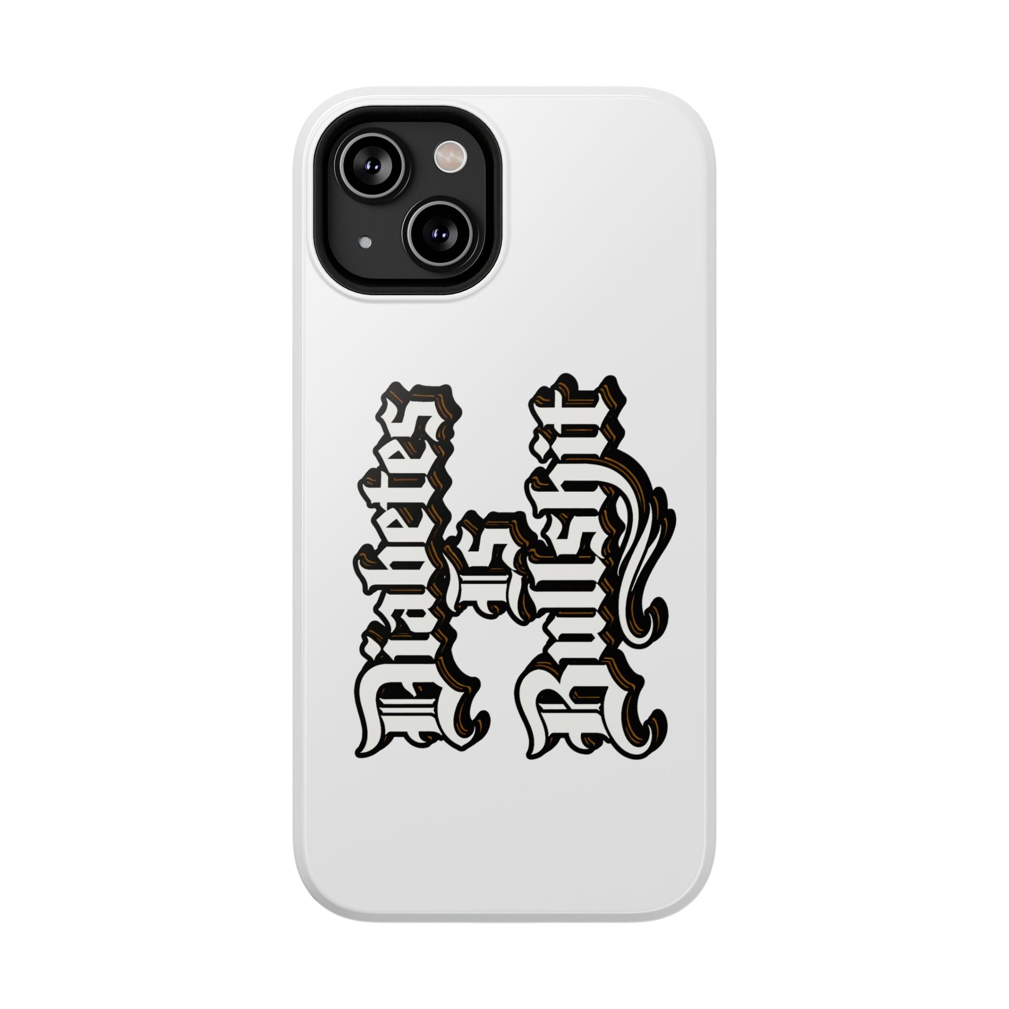 Impact-Resistant Phone Case — Gothic "Protects & Punishes" Design