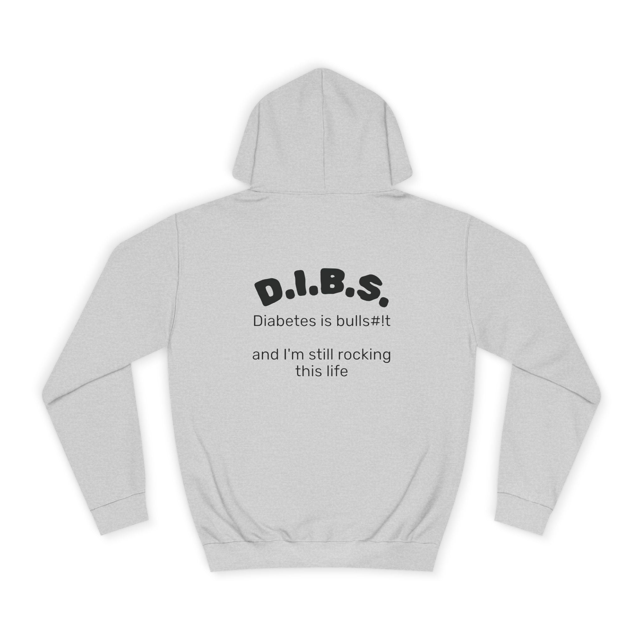 Don't judge my pancreas Hoodie — Funny Pancreas Cartoon Front, Bold Back Statement