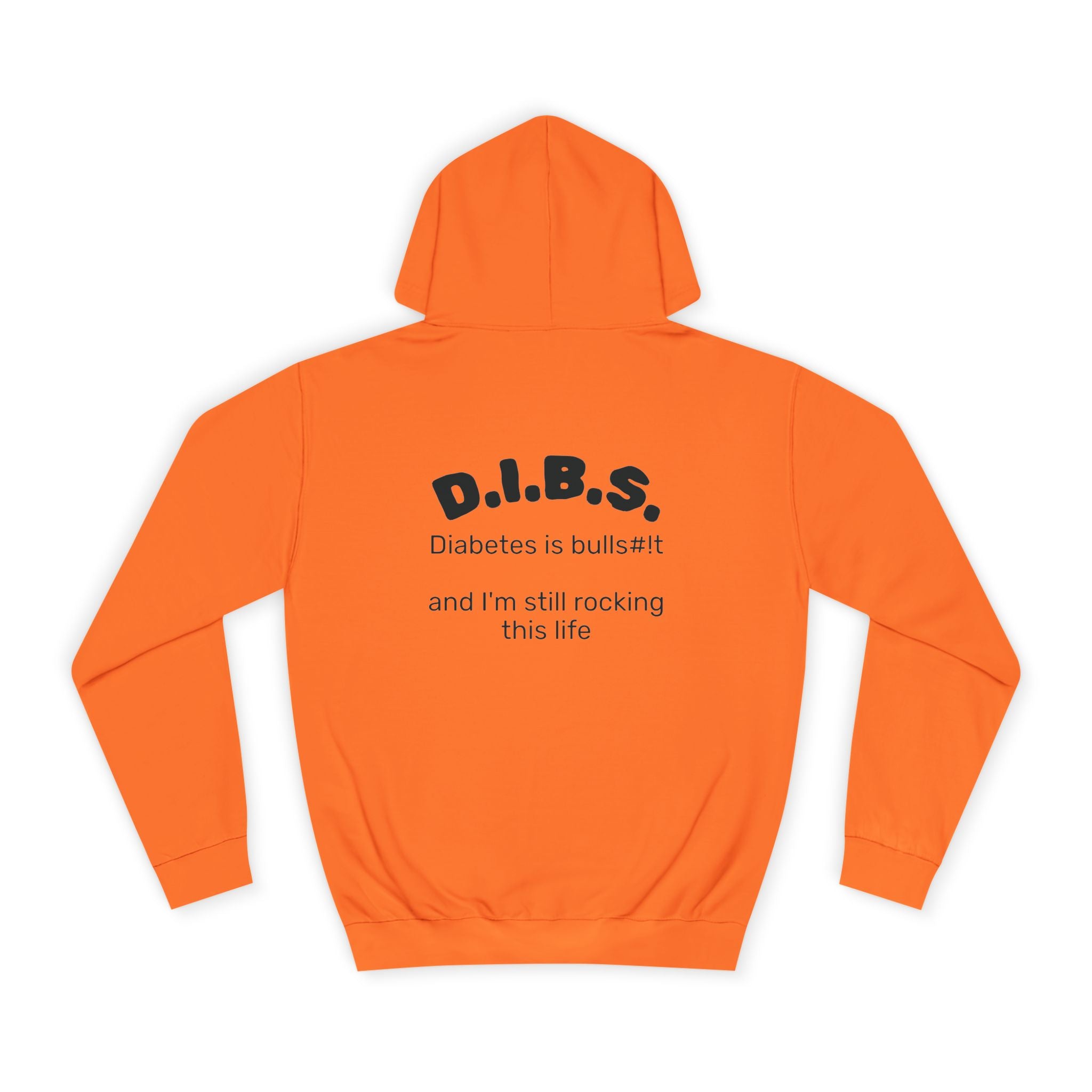 Don't judge my pancreas Hoodie — Funny Pancreas Cartoon Front, Bold Back Statement
