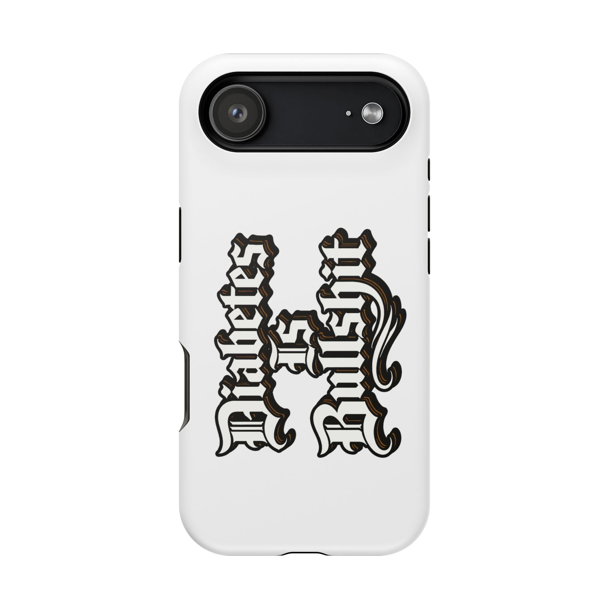 Impact-Resistant Phone Case — Gothic "Protects & Punishes" Design