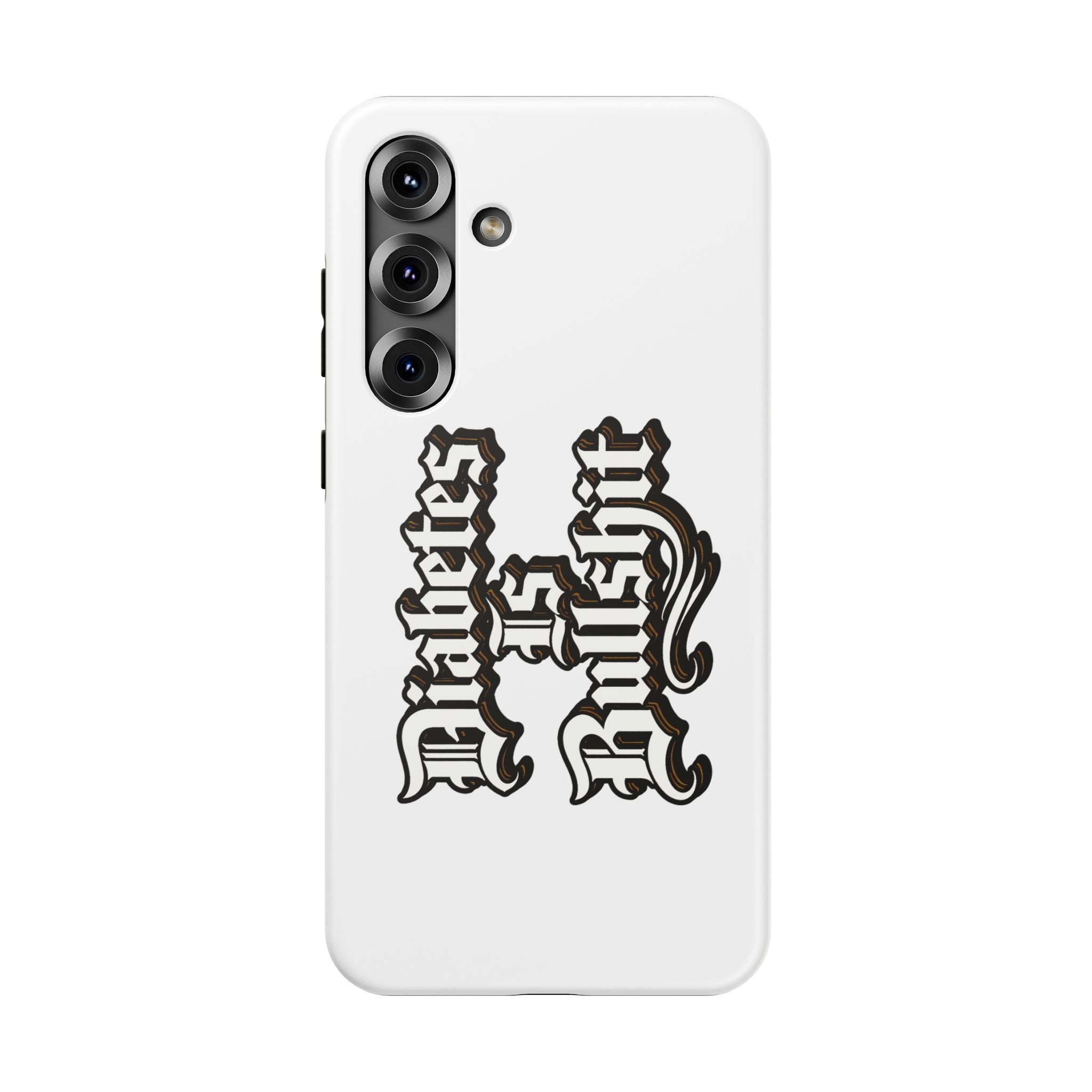 Impact-Resistant Phone Case — Gothic "Protects & Punishes" Design