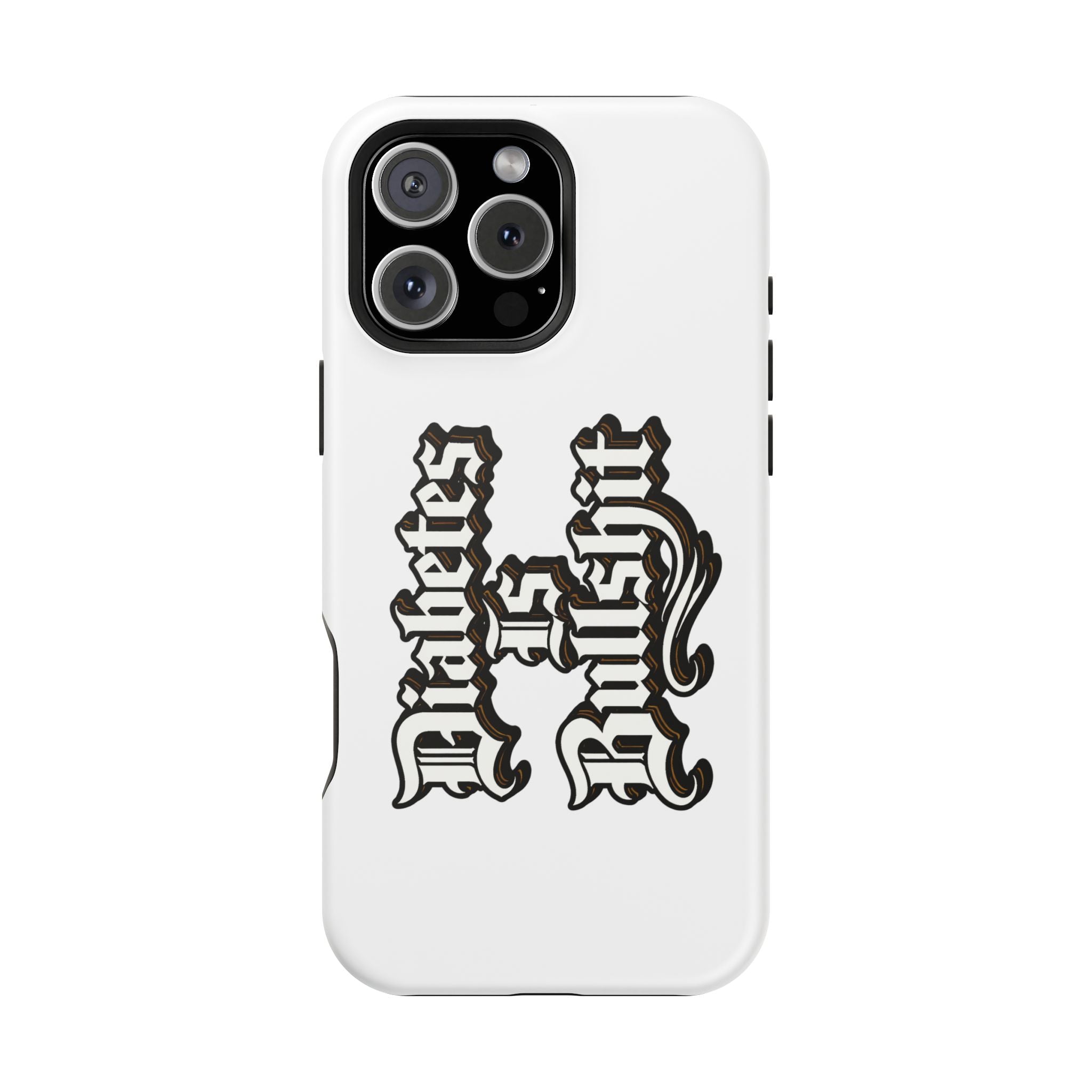Impact-Resistant Phone Case — Gothic "Protects & Punishes" Design