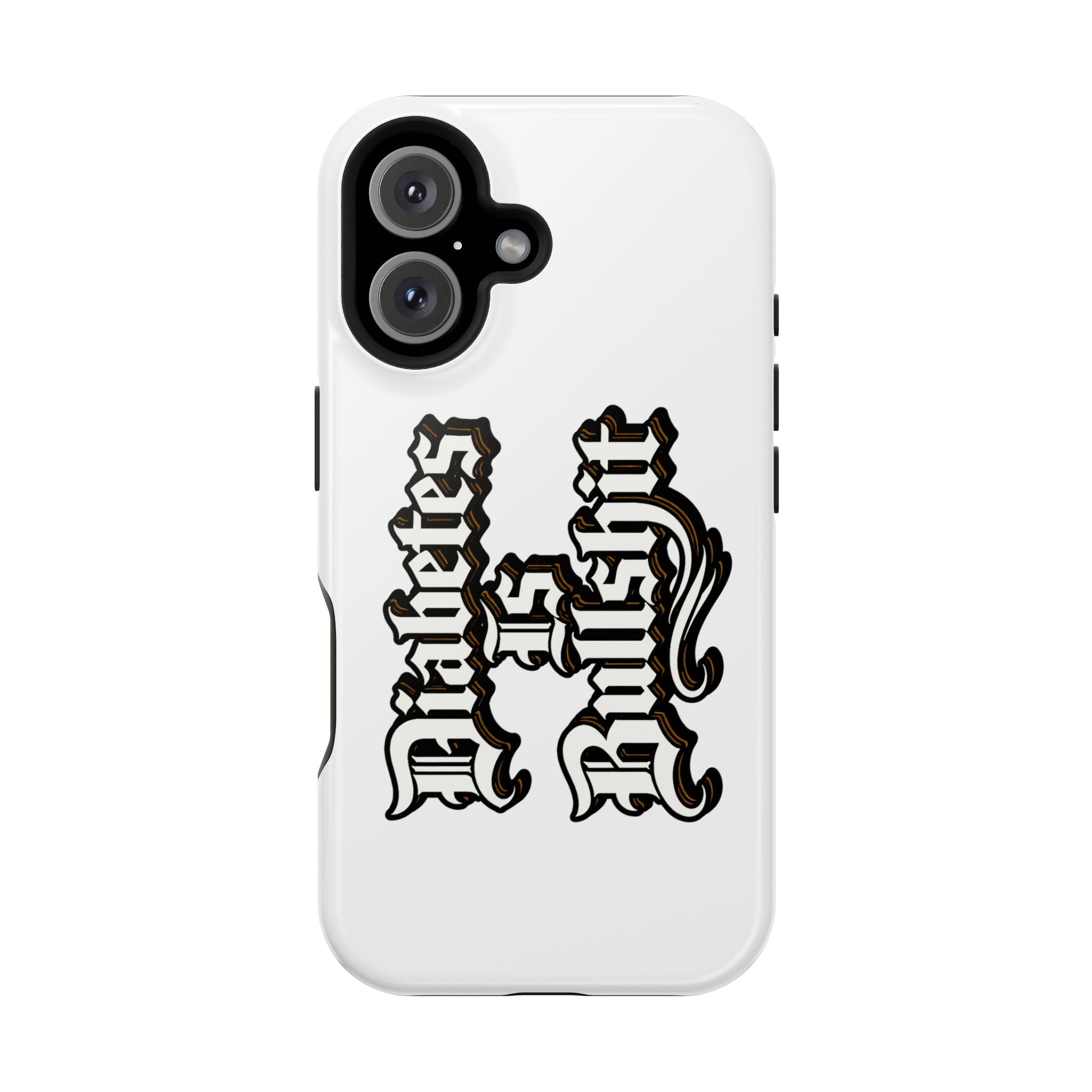Impact-Resistant Phone Case — Gothic "Protects & Punishes" Design