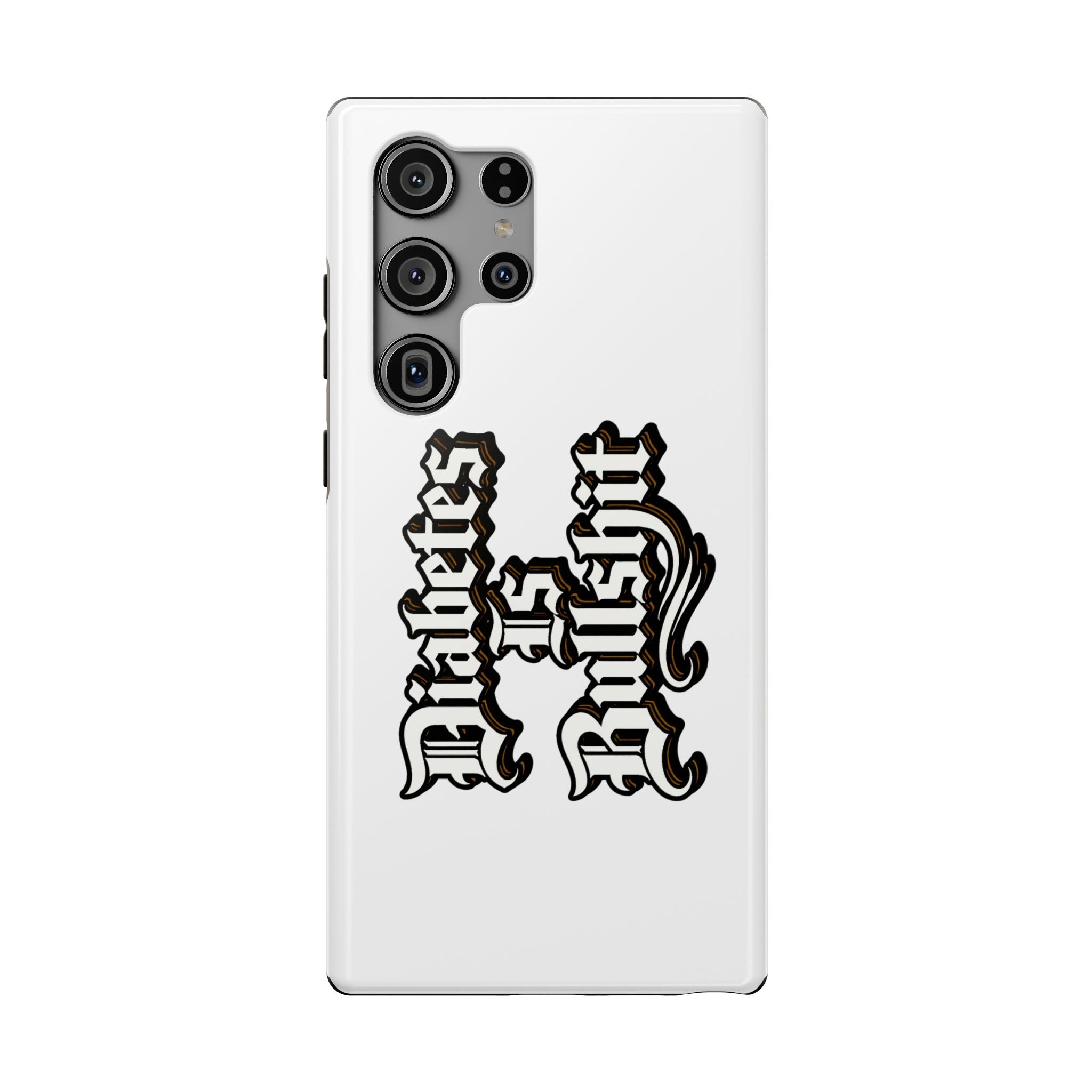 Impact-Resistant Phone Case — Gothic "Protects & Punishes" Design