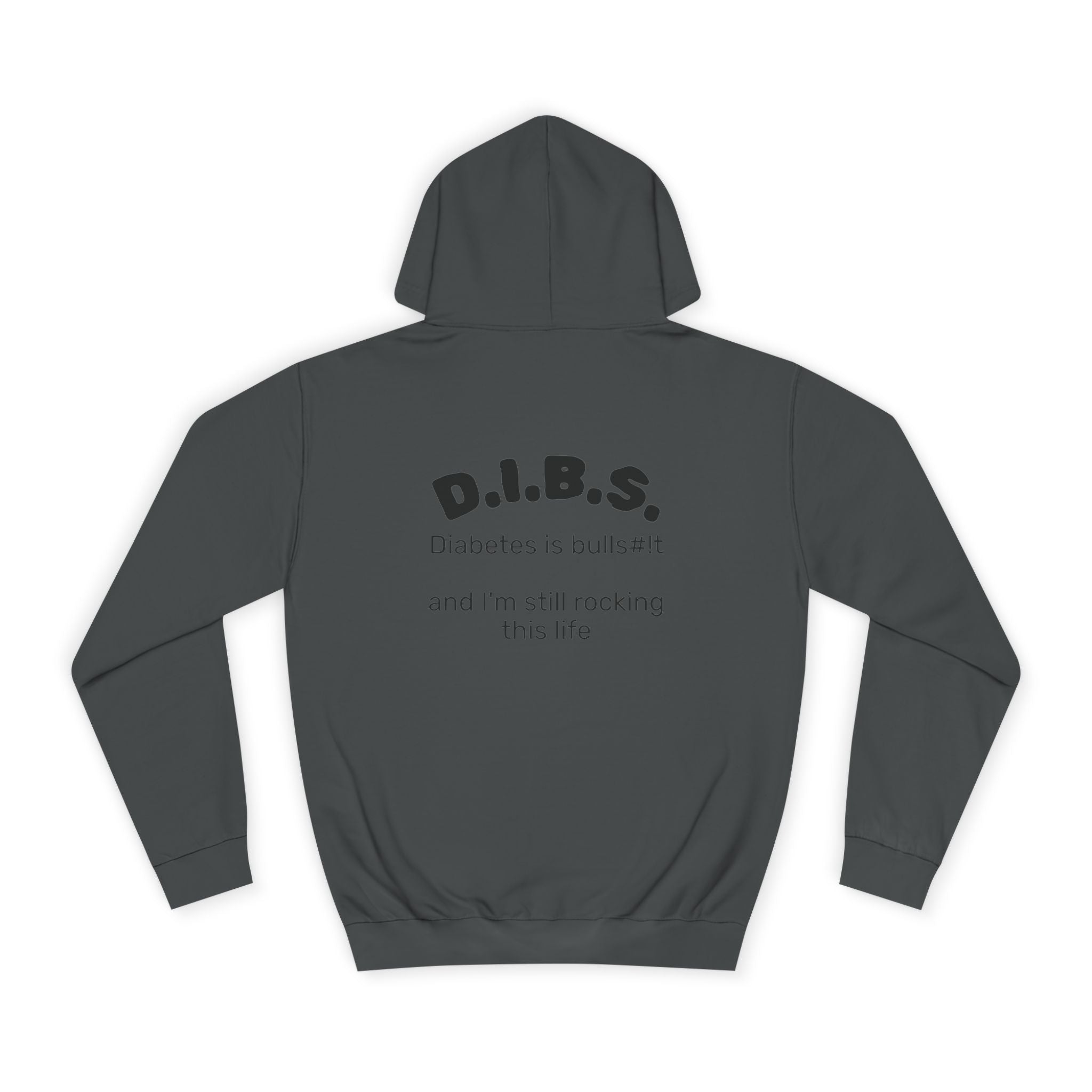 Don't judge my pancreas Hoodie — Funny Pancreas Cartoon Front, Bold Back Statement