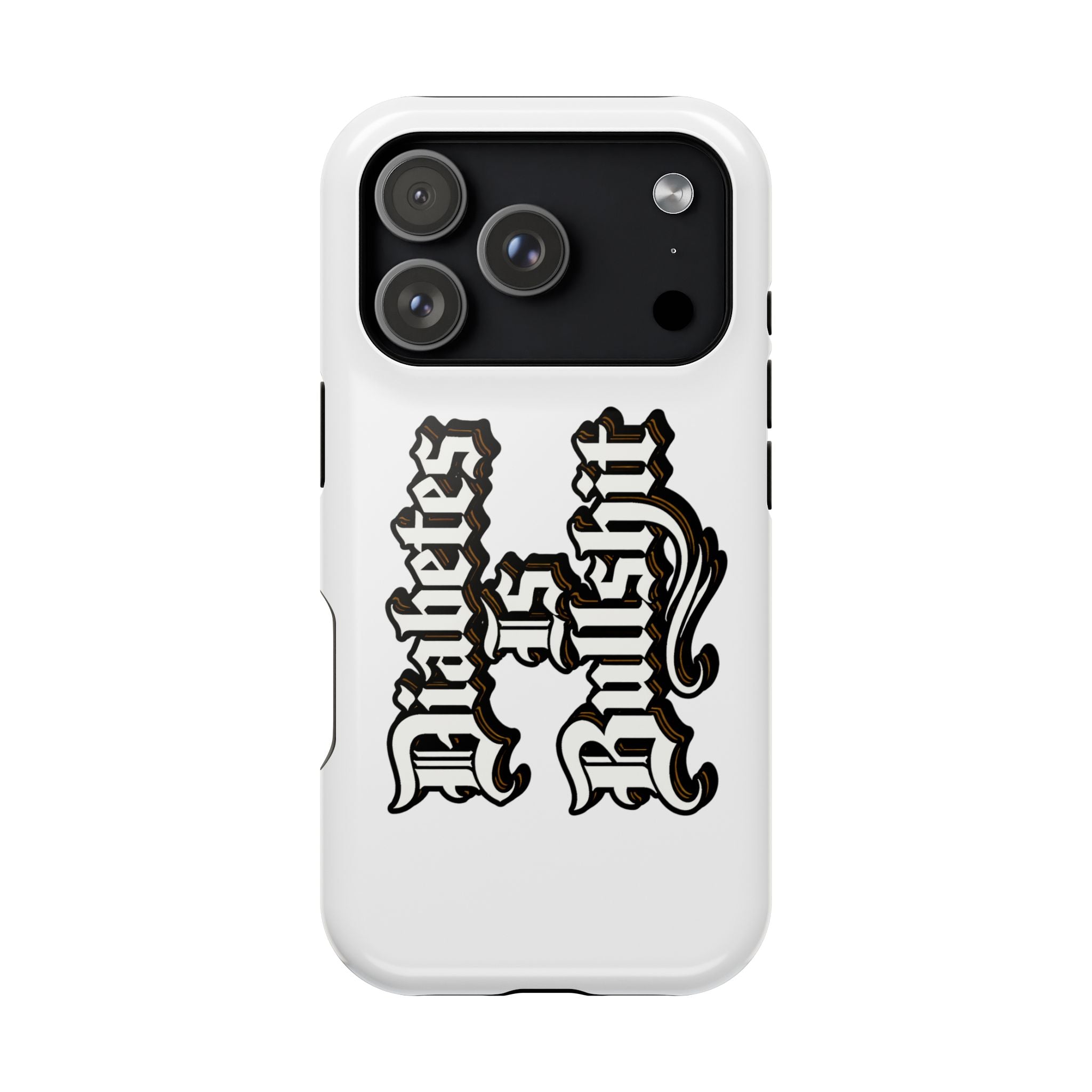 Impact-Resistant Phone Case — Gothic "Protects & Punishes" Design