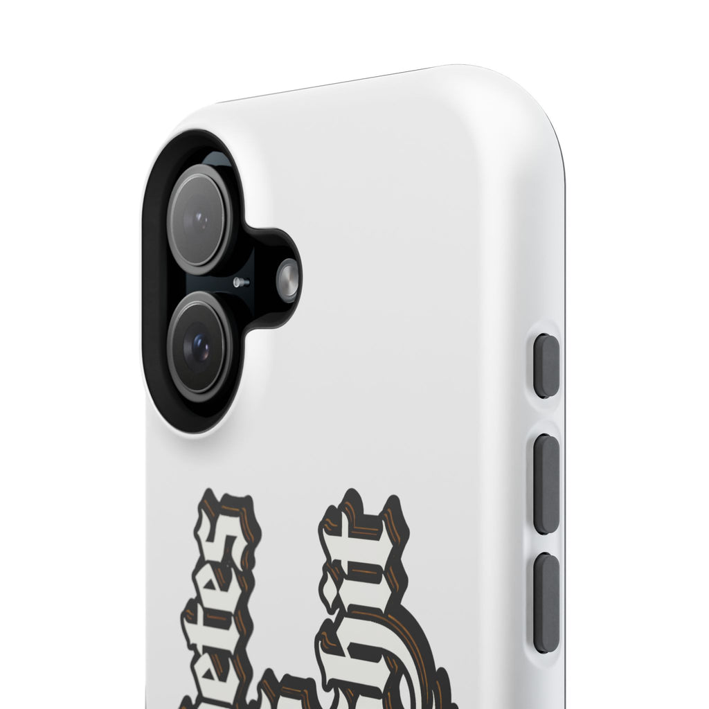 Impact-Resistant Phone Case — Gothic "Protects & Punishes" Design