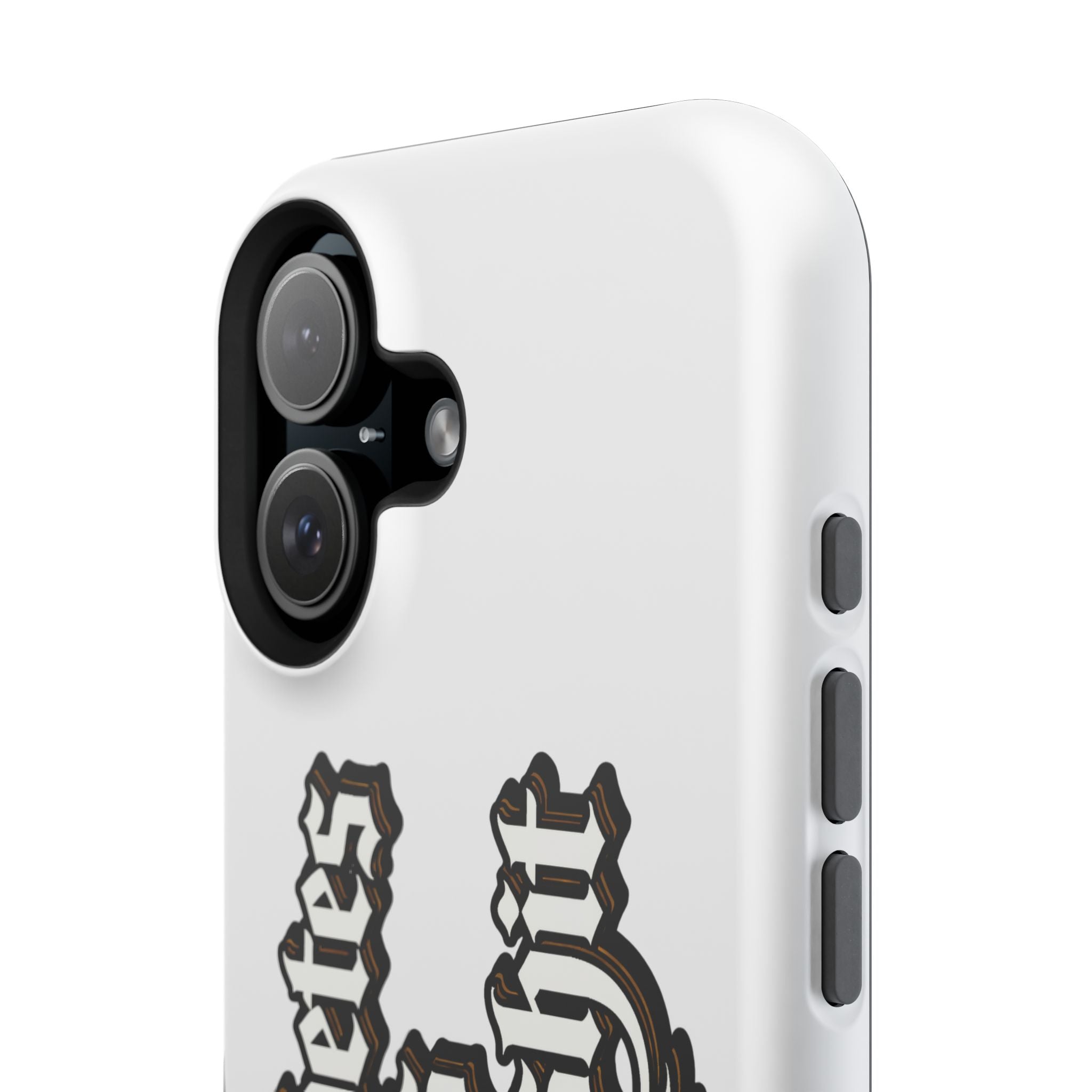 Impact-Resistant Phone Case — Gothic "Protects & Punishes" Design