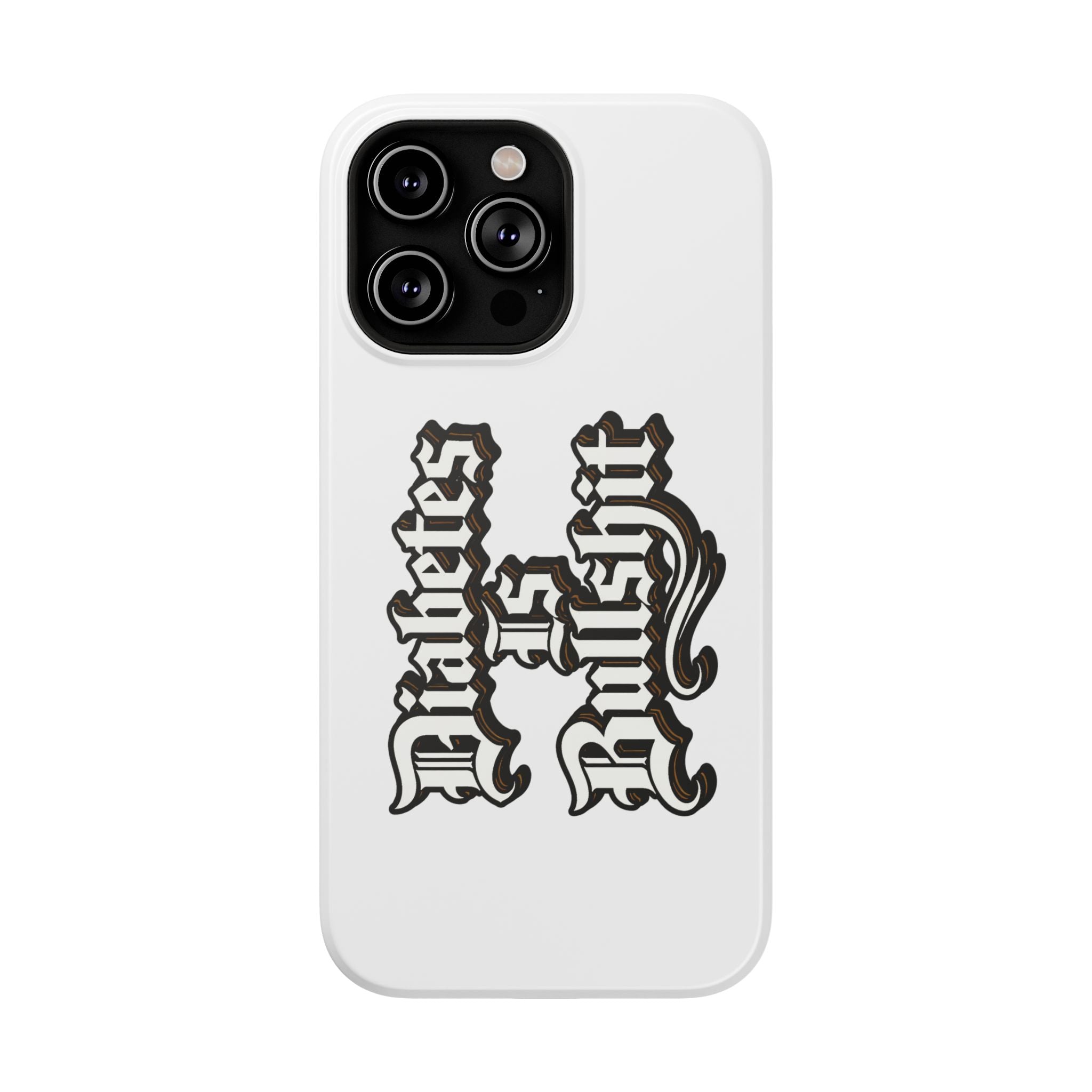 Impact-Resistant Phone Case — Gothic "Protects & Punishes" Design