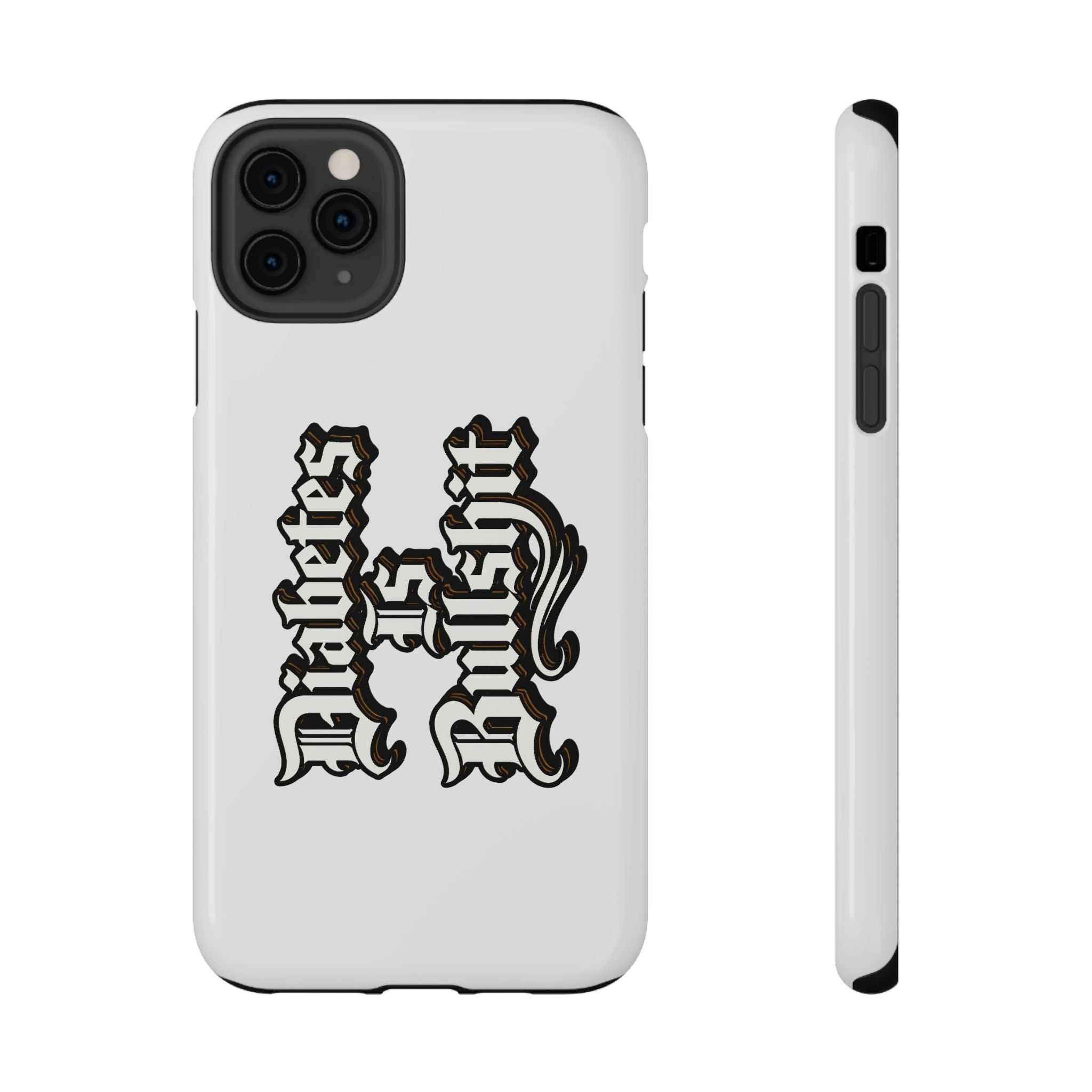 Impact-Resistant Phone Case — Gothic "Protects & Punishes" Design
