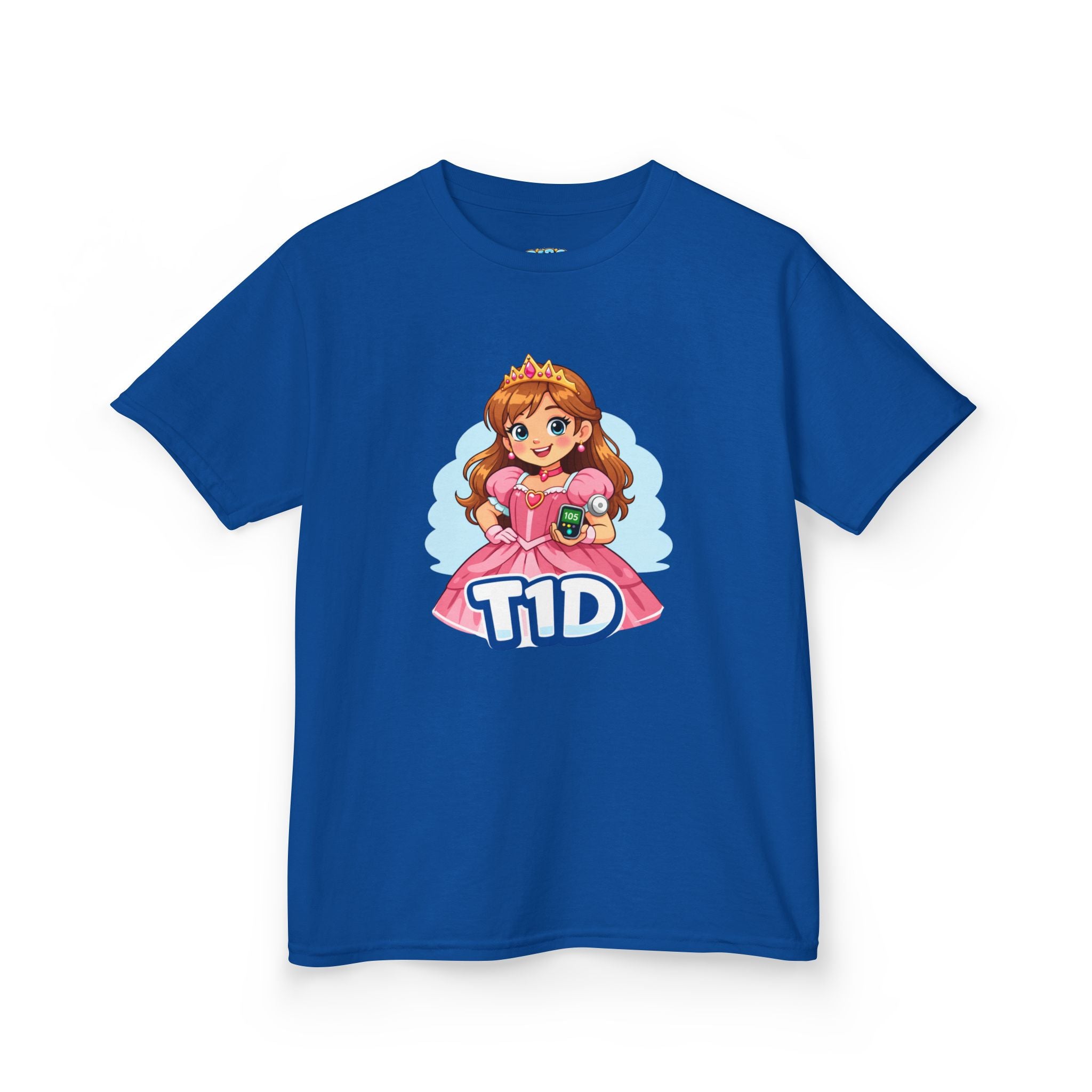 Kids Princess Tee — Cute Dress with Diabetes Monitor & Insulin Pump Purse
