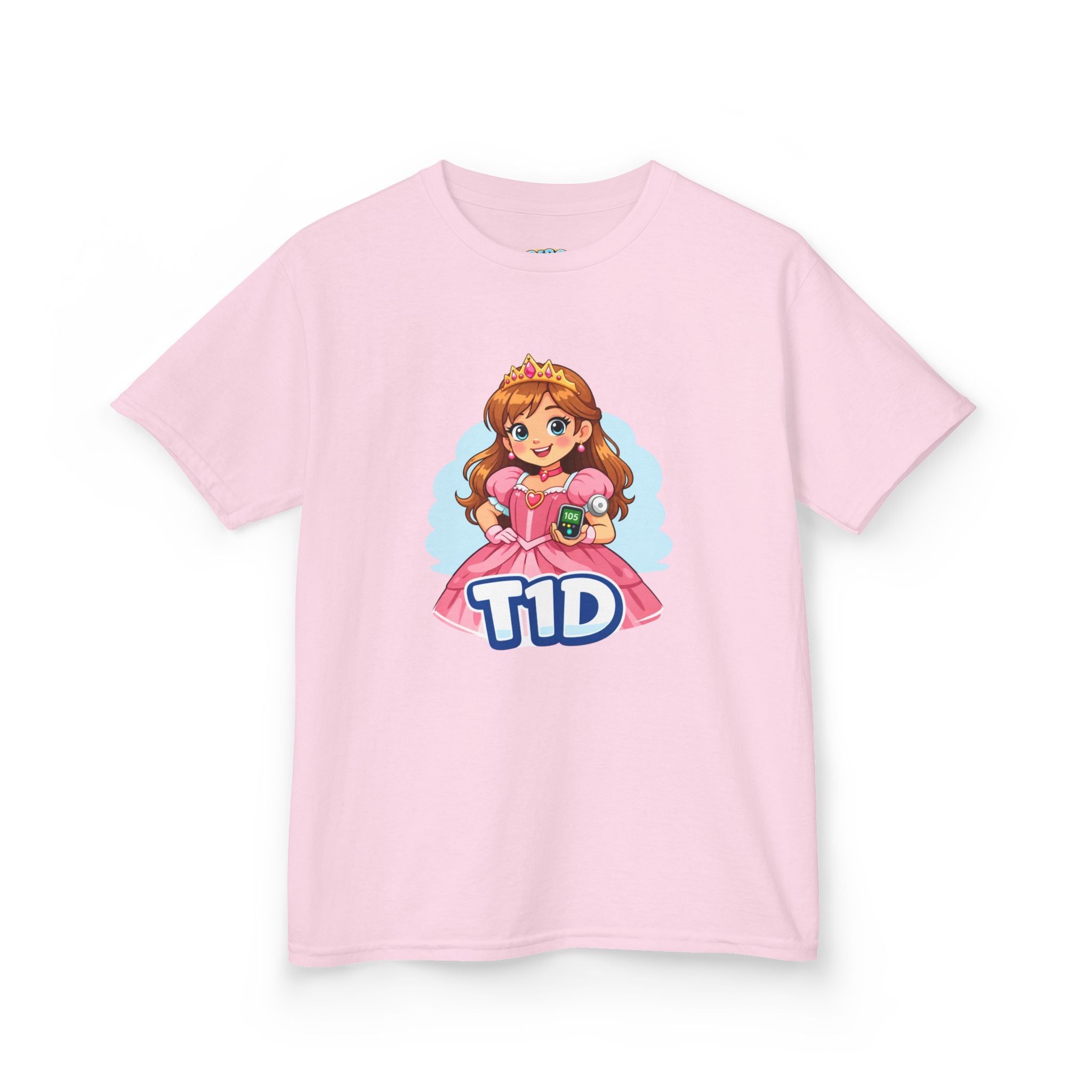 Kids Princess Tee — Cute Dress with Diabetes Monitor & Insulin Pump Purse