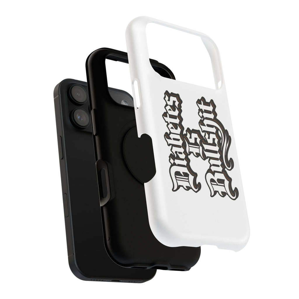 Impact-Resistant Phone Case — Gothic "Protects & Punishes" Design