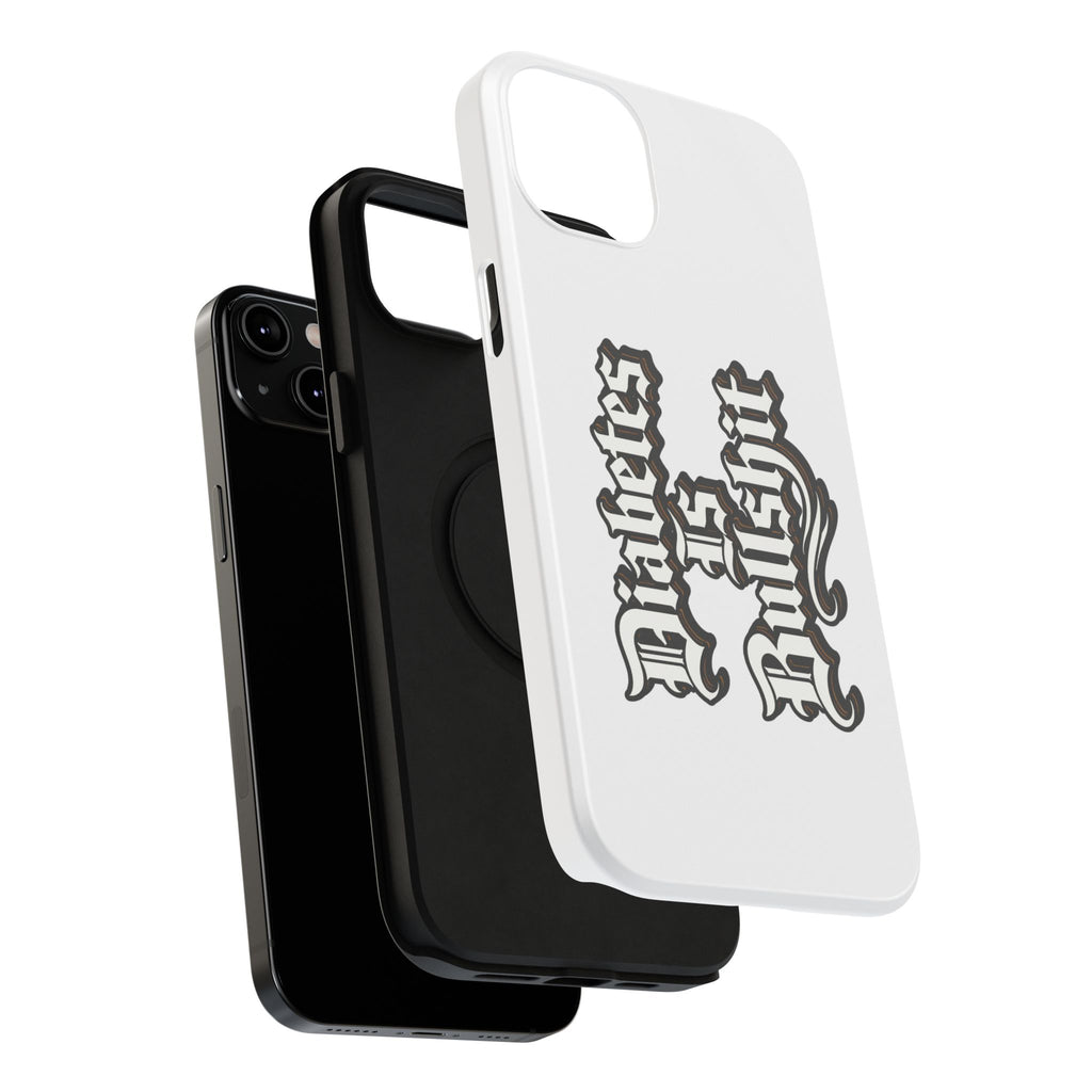 Impact-Resistant Phone Case — Gothic "Protects & Punishes" Design