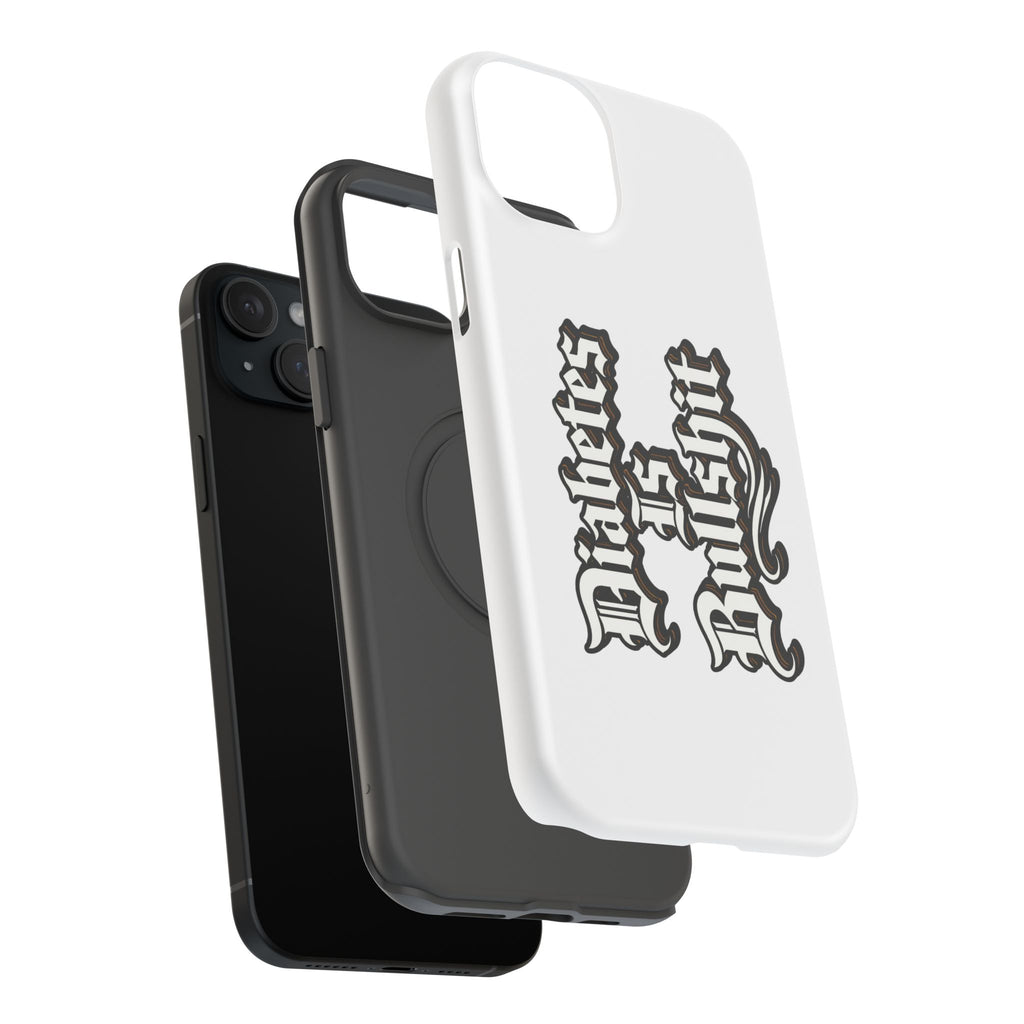 Impact-Resistant Phone Case — Gothic "Protects & Punishes" Design