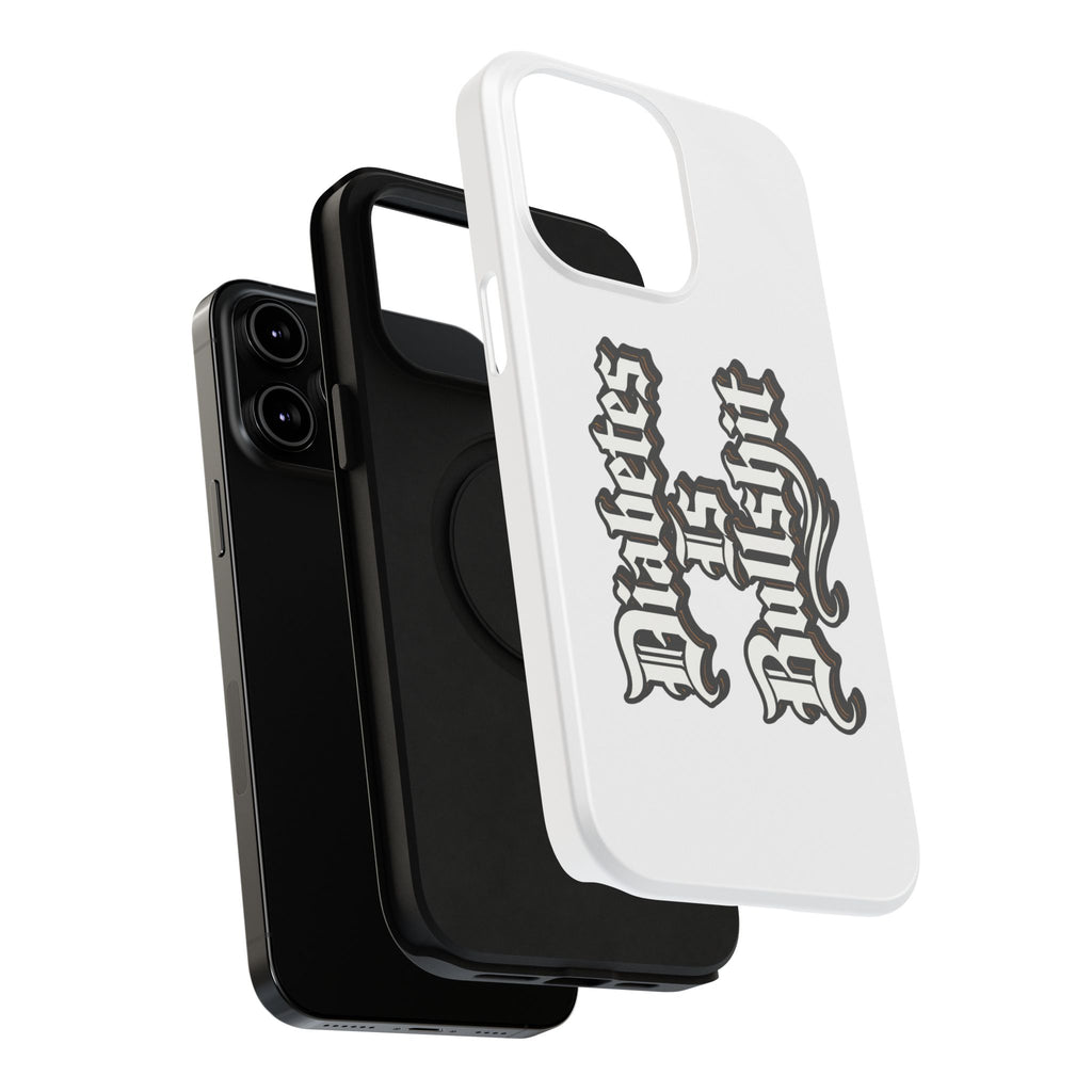 Impact-Resistant Phone Case — Gothic "Protects & Punishes" Design
